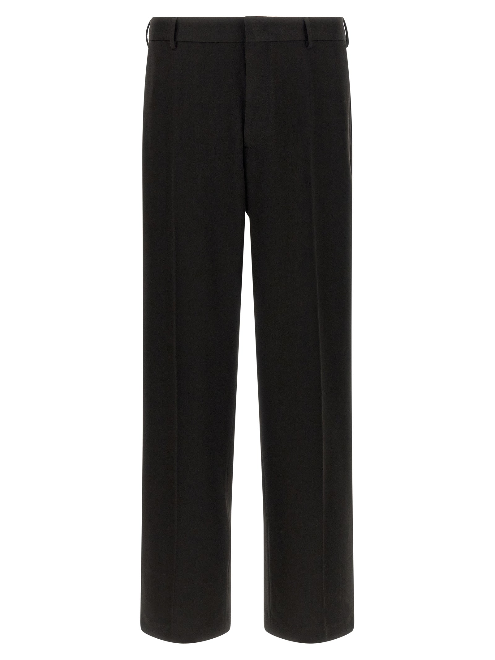 CELLAR DOOR Black Polyester Dress Men's Pants
