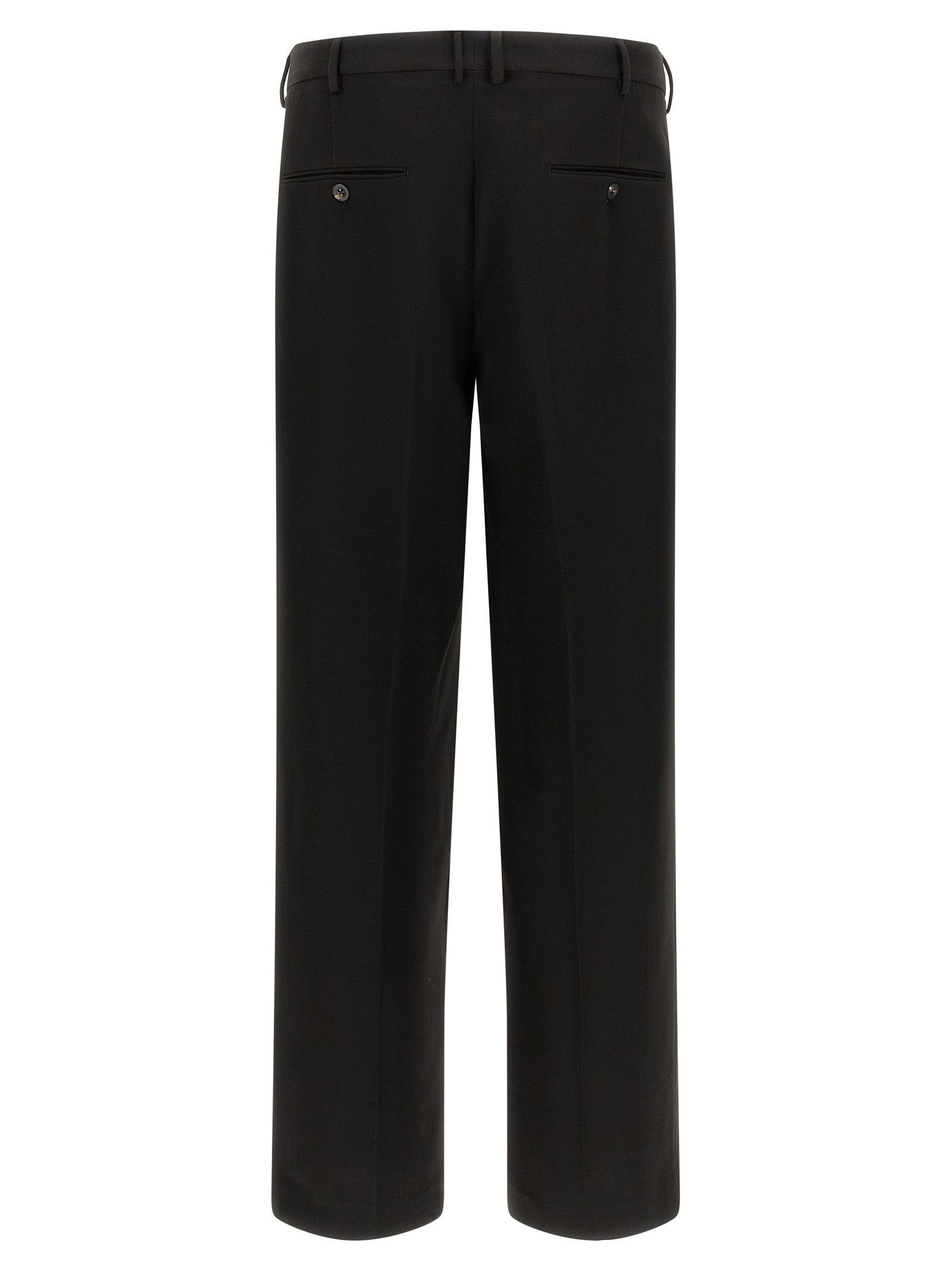 CELLAR DOOR Black Polyester Dress Men's Pants