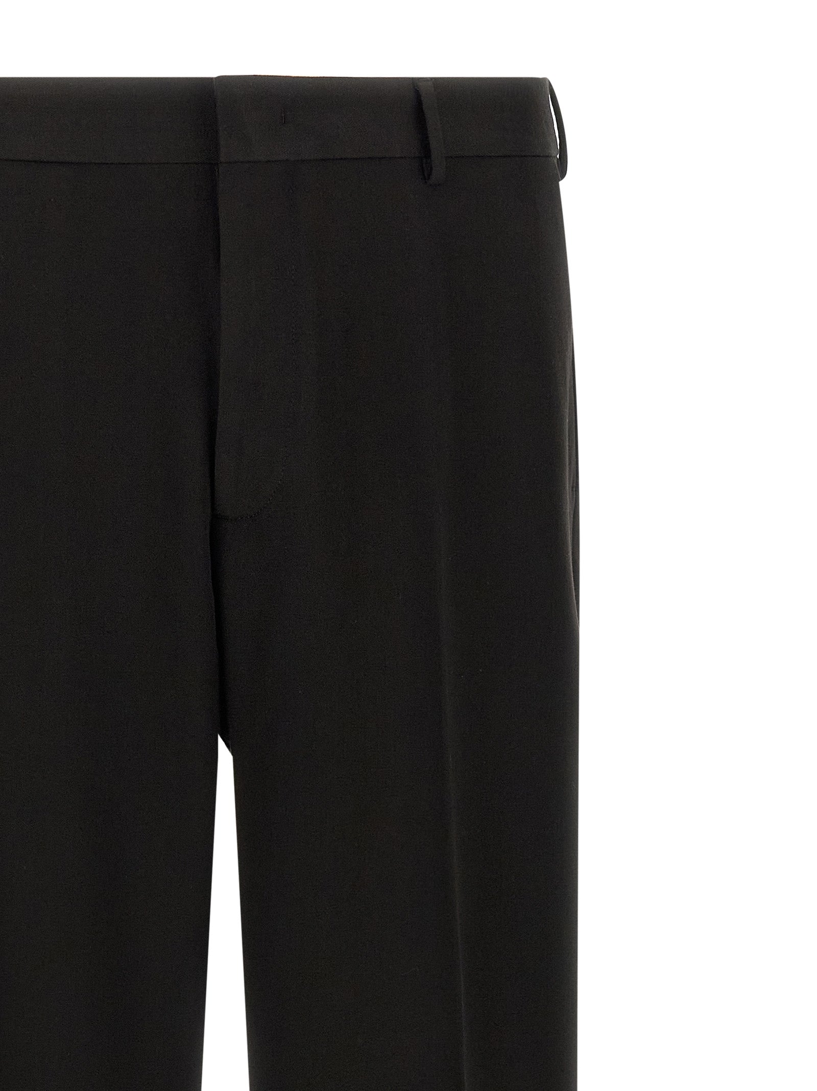 CELLAR DOOR Black Polyester Dress Men's Pants