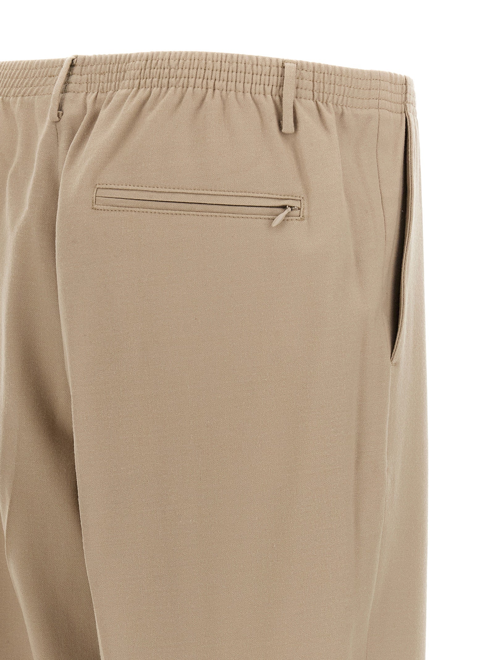 CELLAR DOOR Beige Virgin Wool Casual Men's Pants
