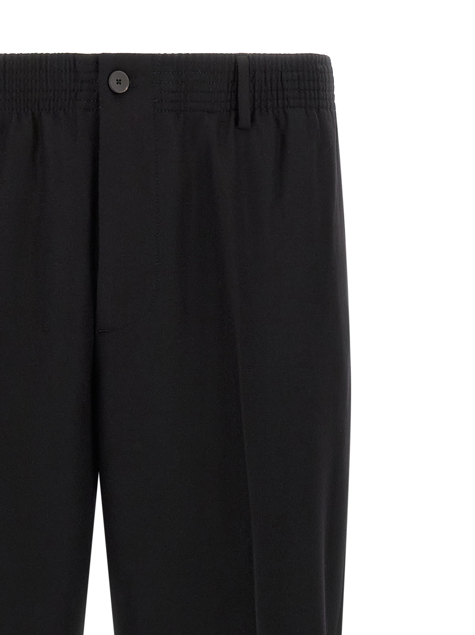 CELLAR DOOR Black Virgin Wool Men's Pants