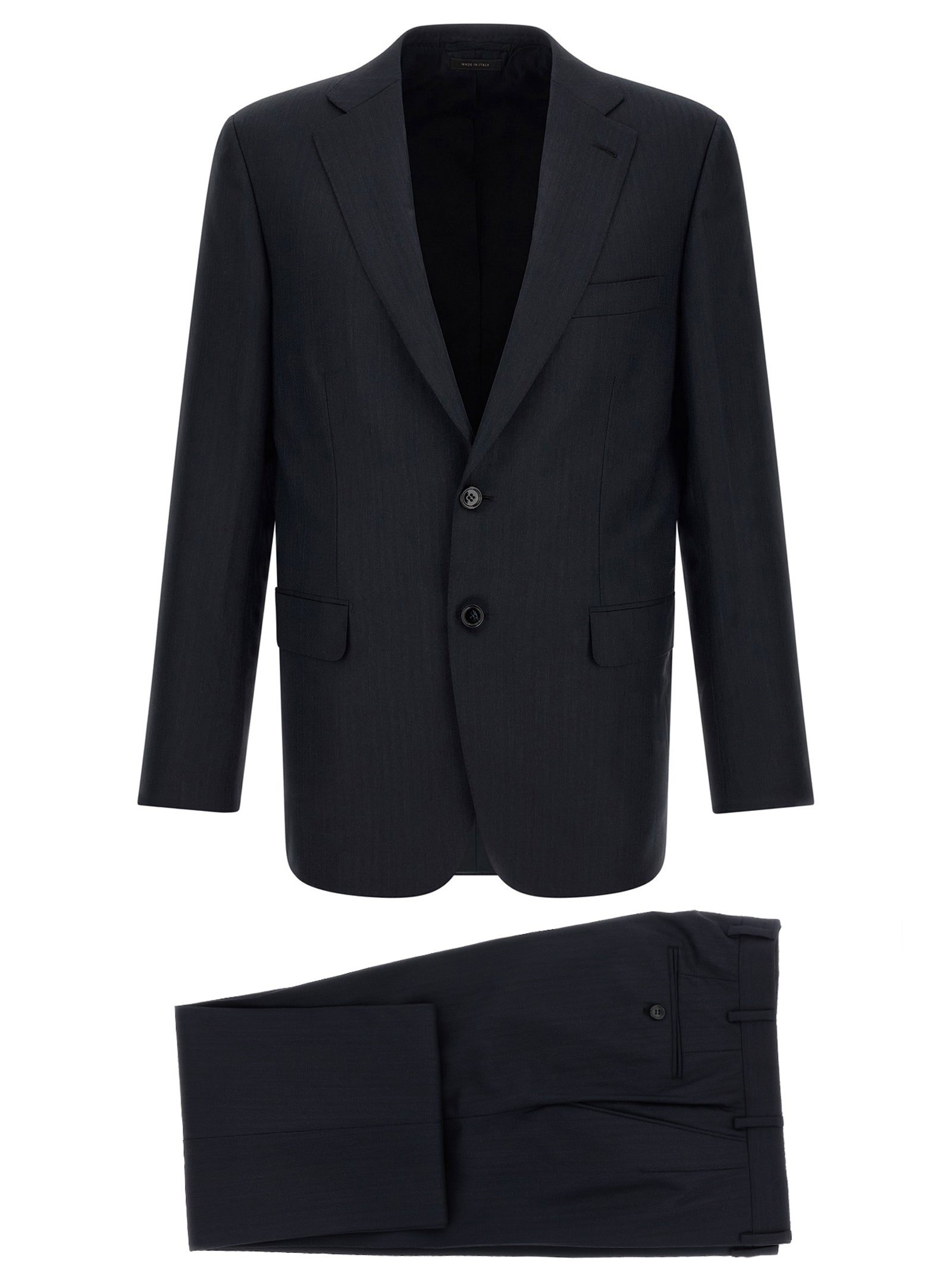 Brioni Blue Wool Two-Piece Men's Suit