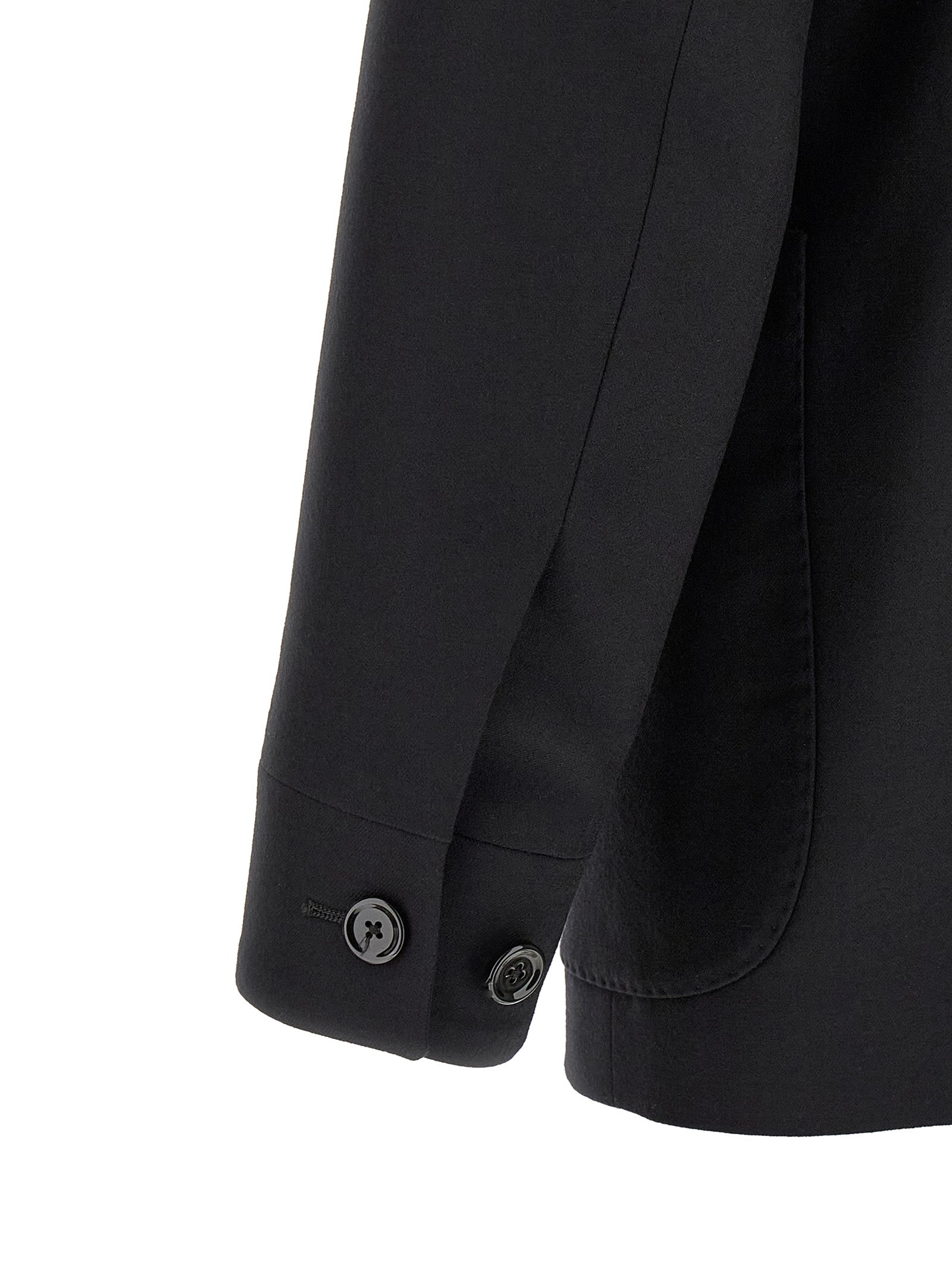 Lardini Black Virgin Wool Men's Blazer