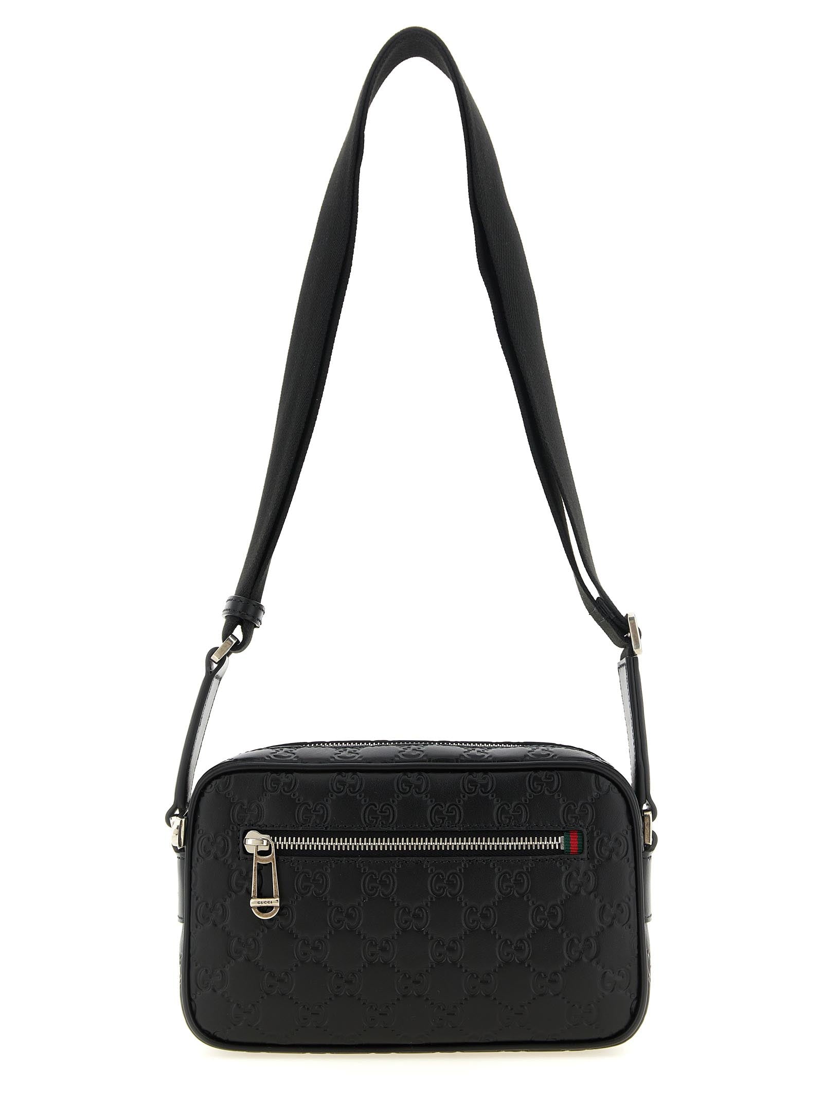 Gucci Black Calfskin Crossbody Men's Bag