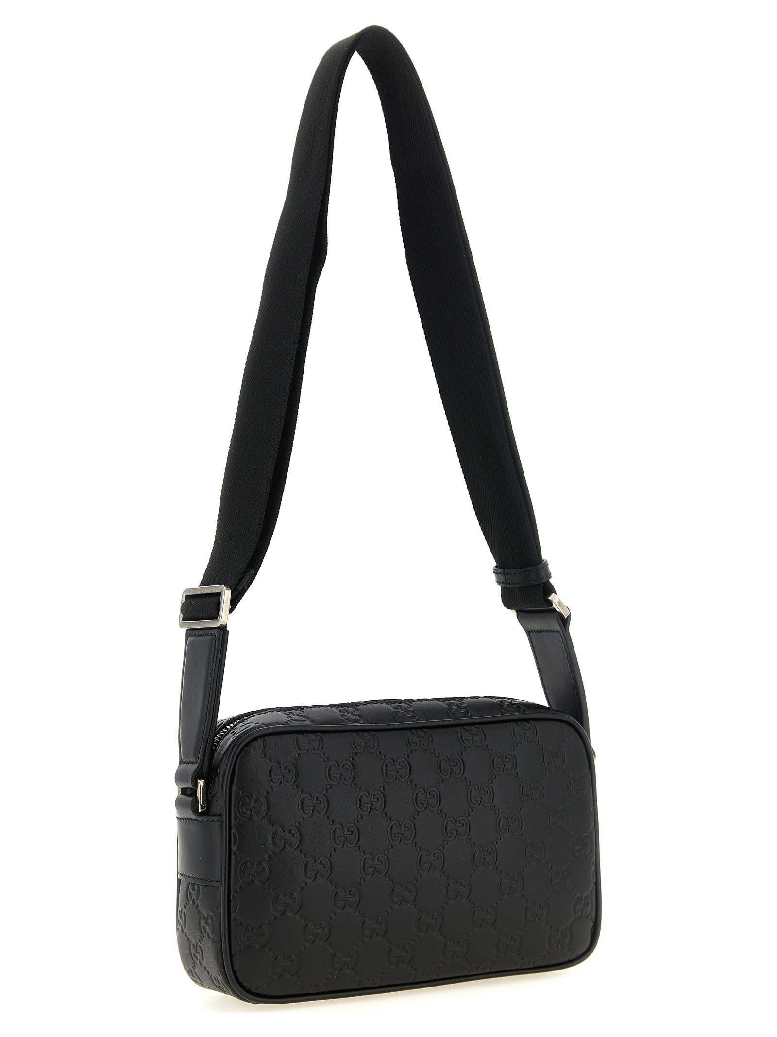 Gucci Black Calfskin Crossbody Men's Bag