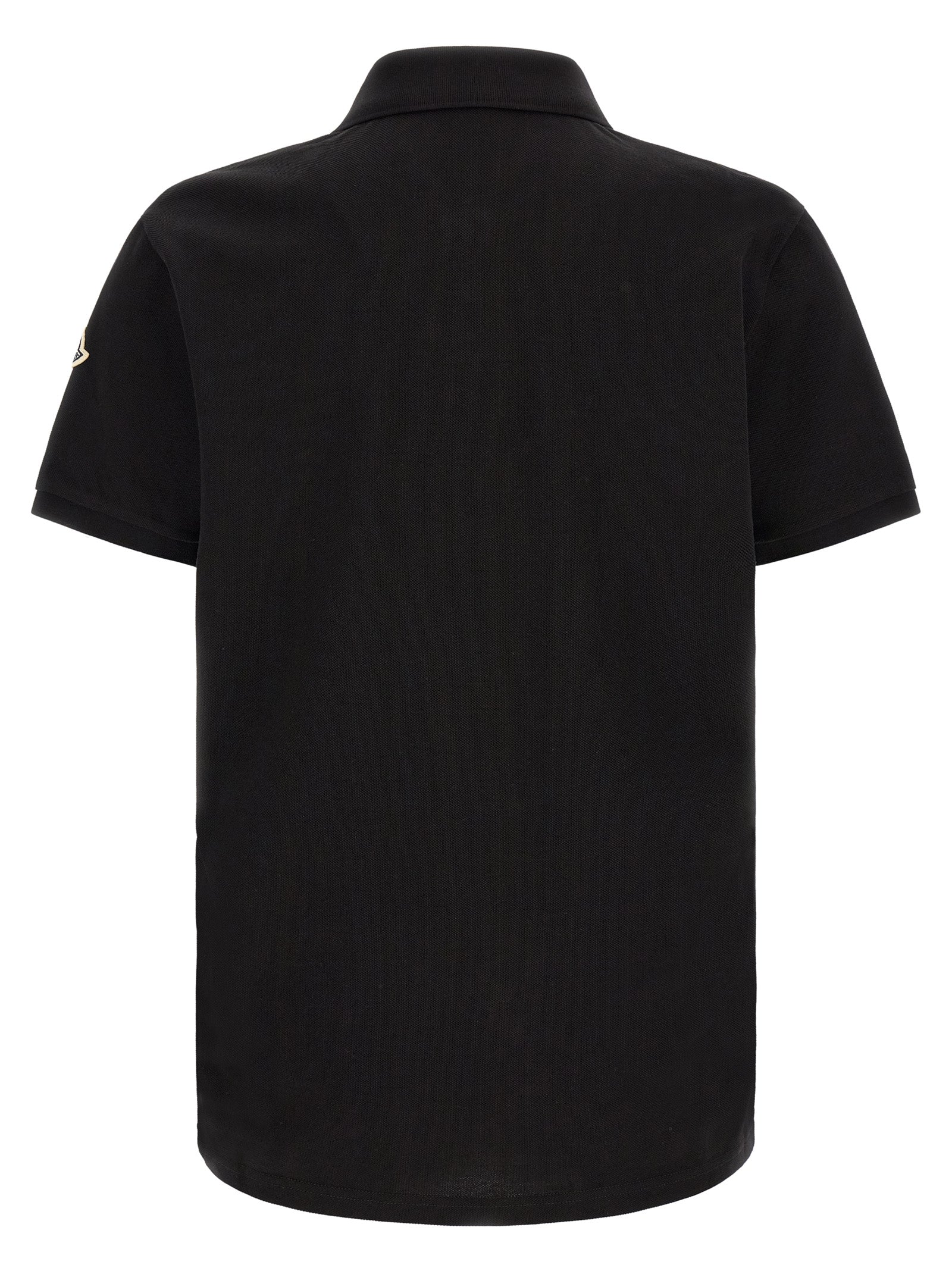 Moncler Black Cotton Polo Men's Shirt