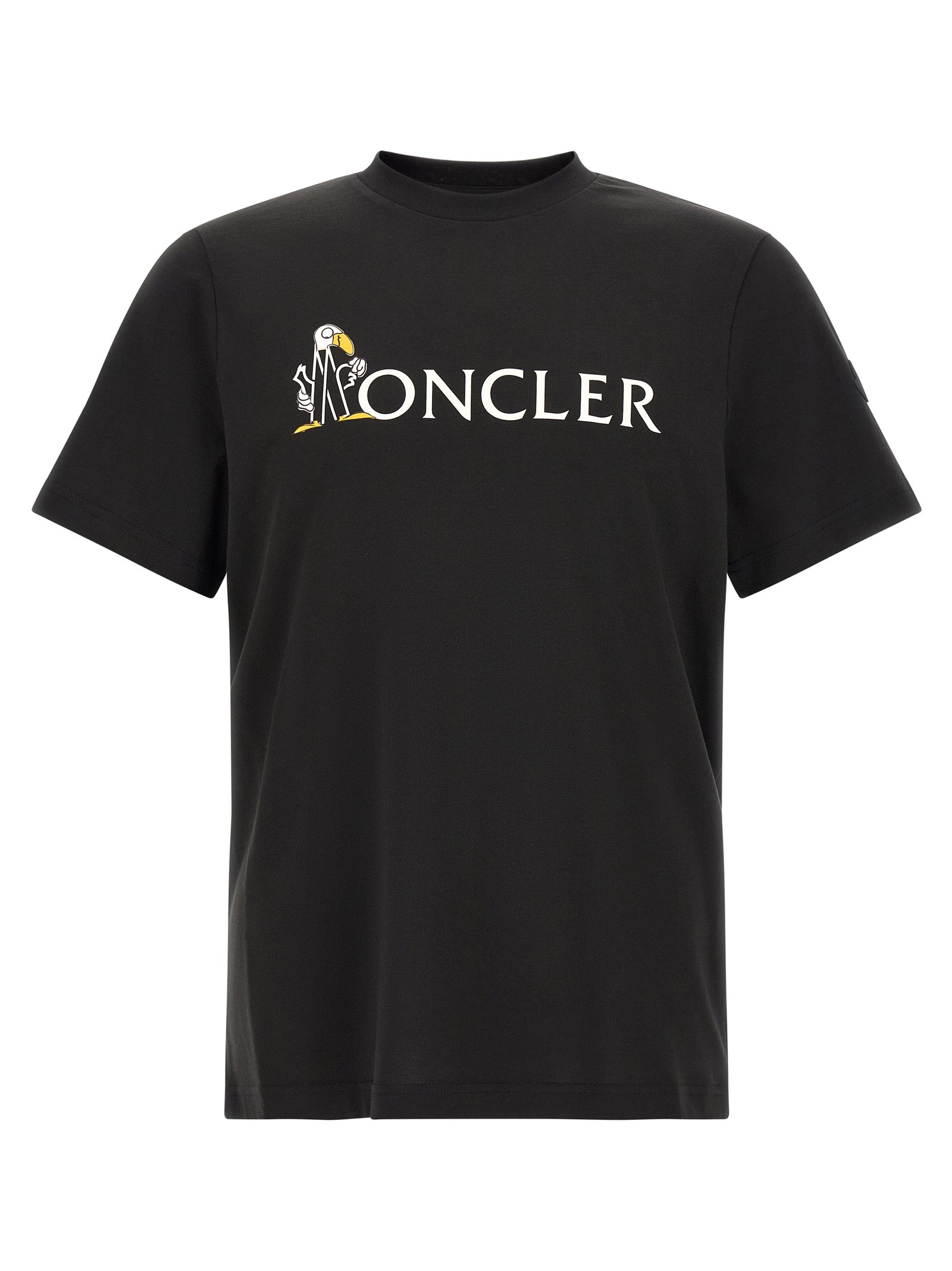 Moncler Black Cotton Men's T-Shirt