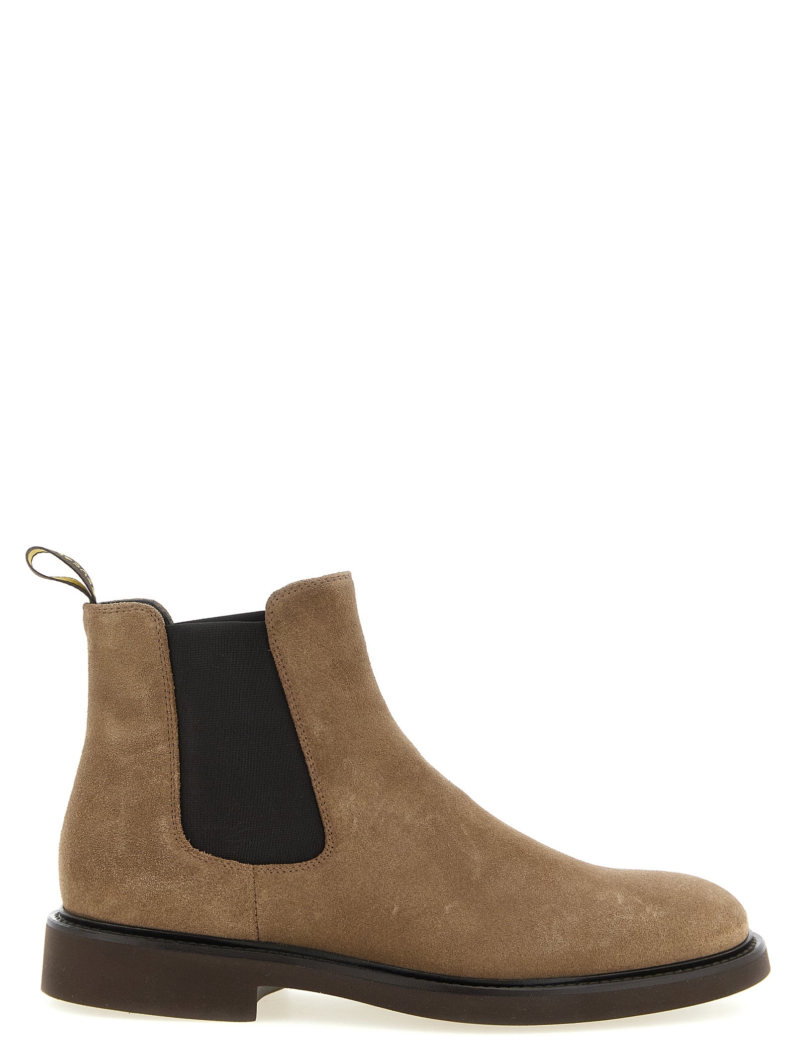 Doucal's Beige Lamb Leather Ankle Men's Boots