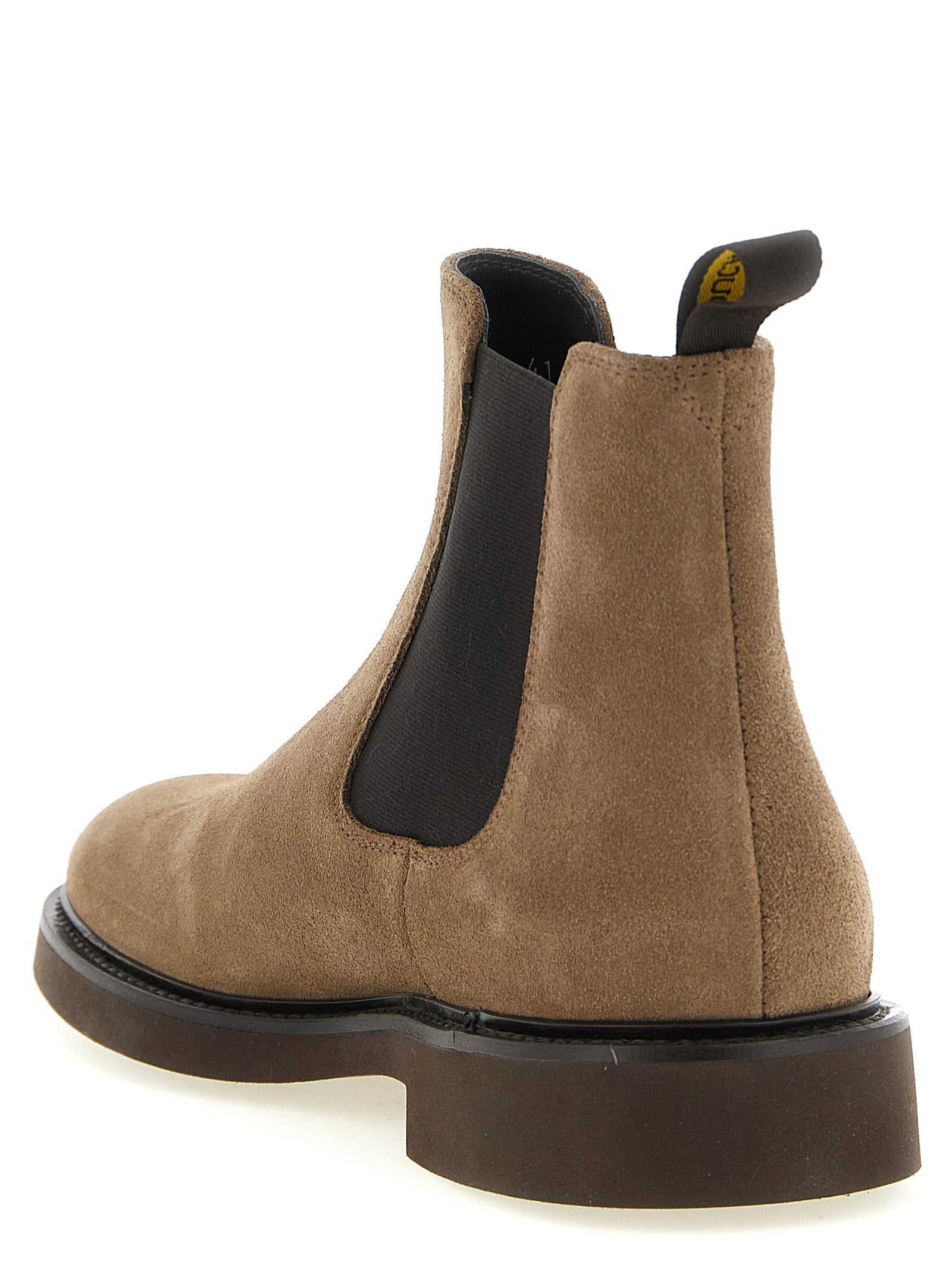Doucal's Beige Lamb Leather Ankle Men's Boots