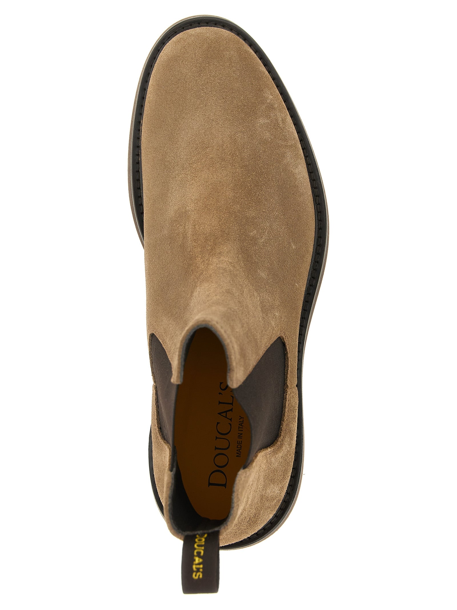 Doucal's Beige Lamb Leather Ankle Men's Boots