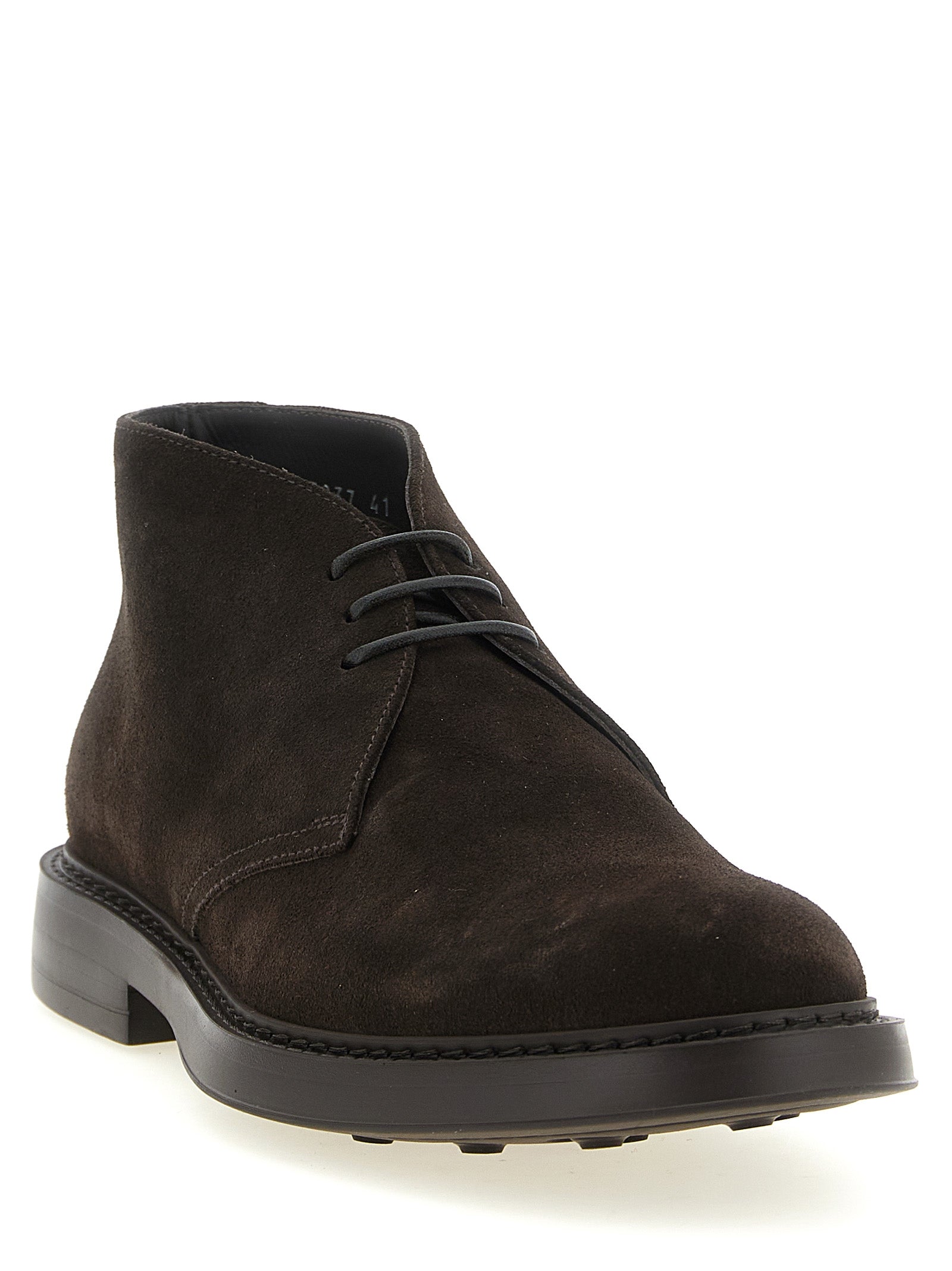 Doucal's Brown Lamb Leather Ankle Men's Boots