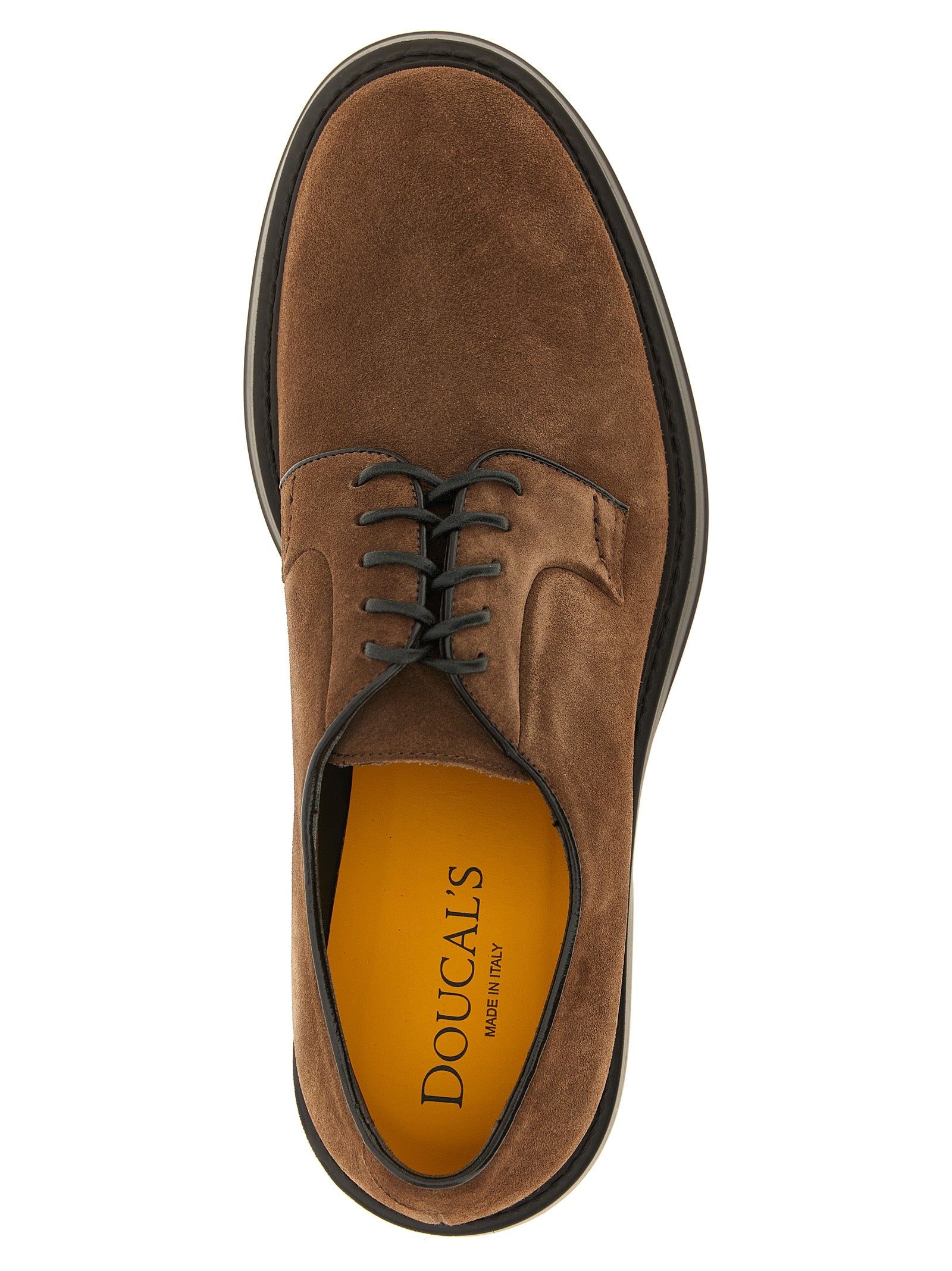 Doucal's Brown Lamb Leather Oxfords And Men's Derbies