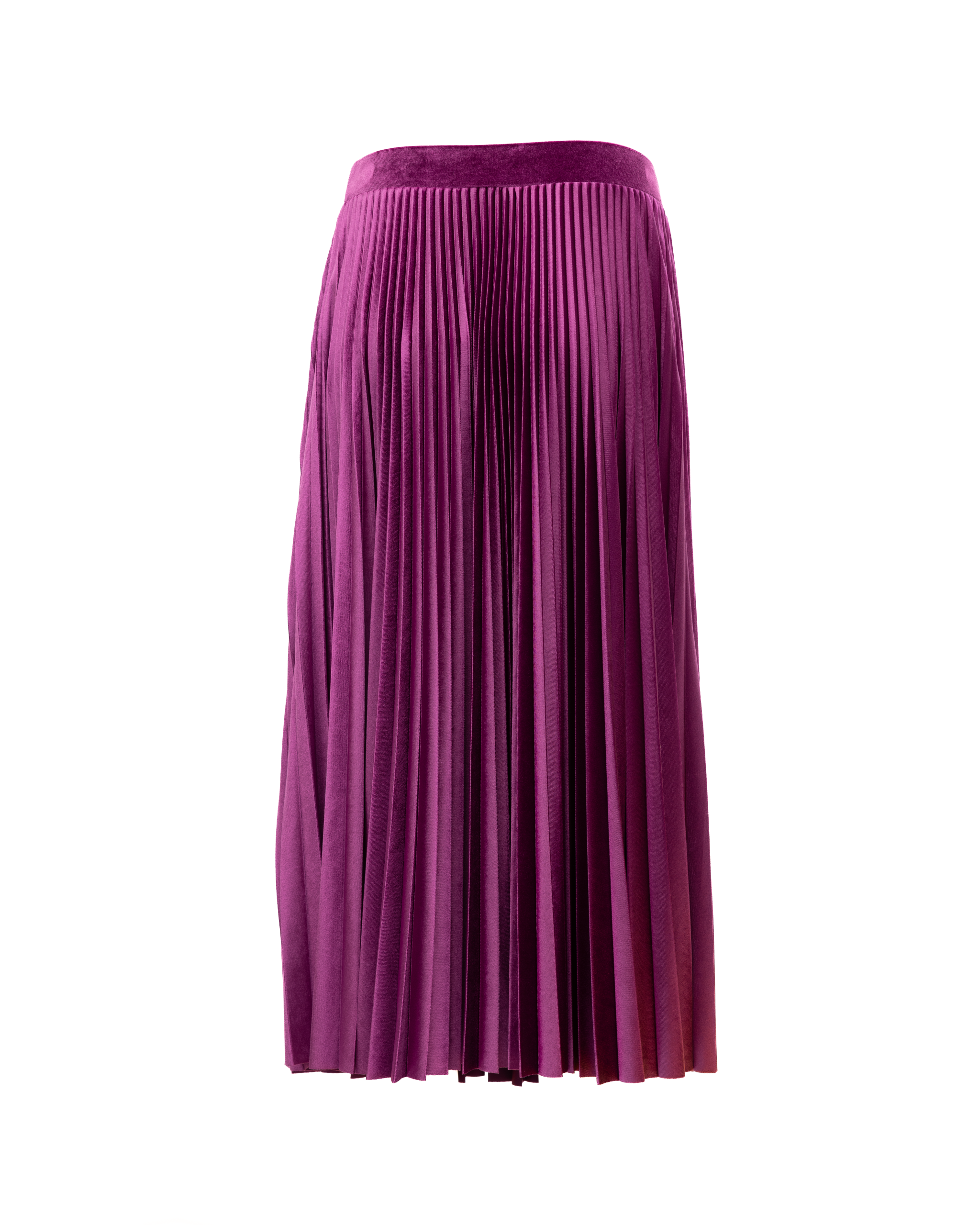 Valentino Garavani Women Purple Silk Women's Skirt