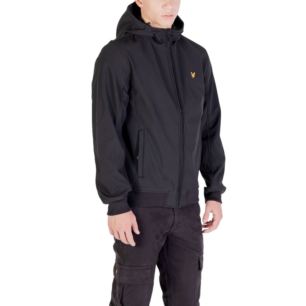 Lyle & Scott Black Polyester Men's Parka