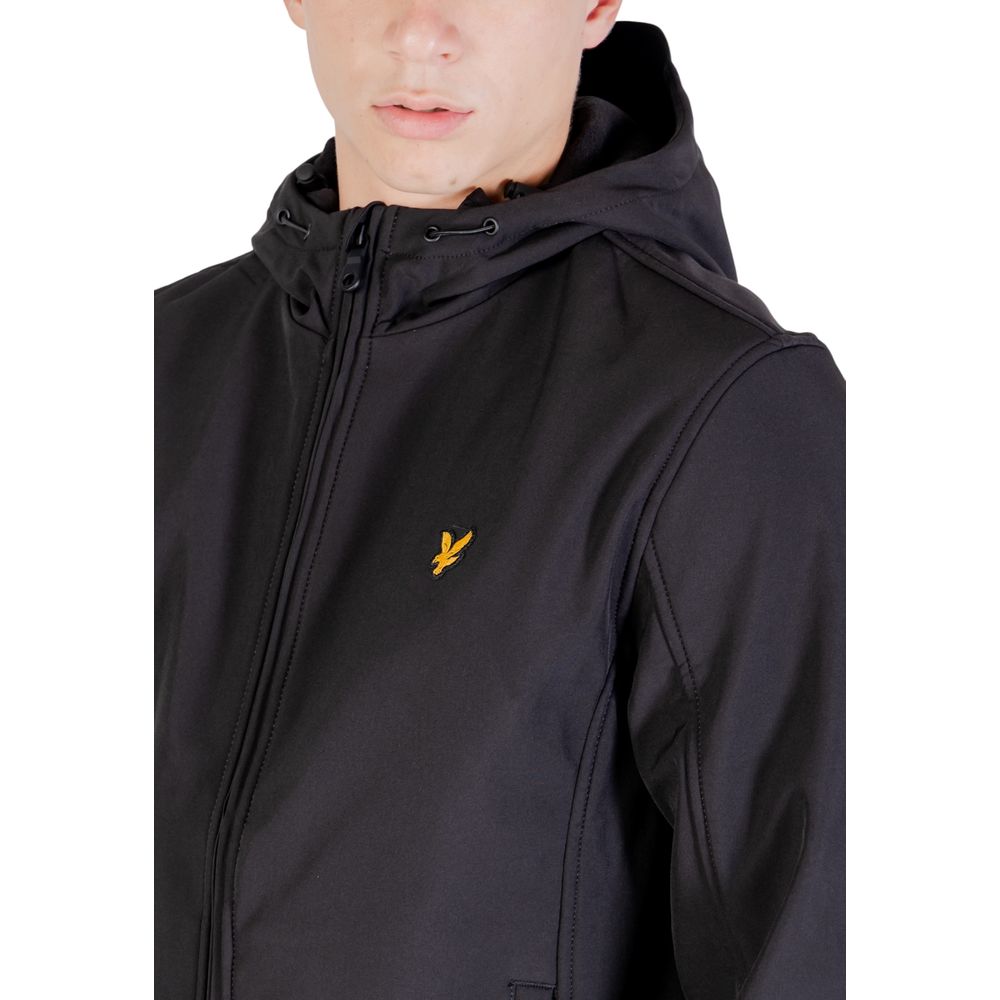 Lyle & Scott Black Polyester Men's Parka