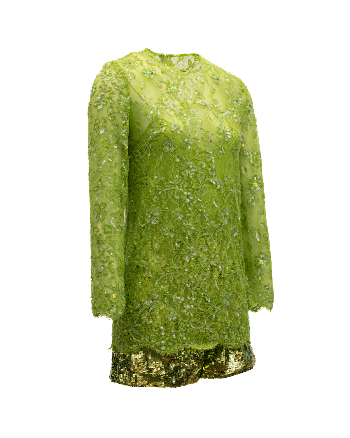 Valentino Garavani Women Green Sequin Women's Jumpsuit