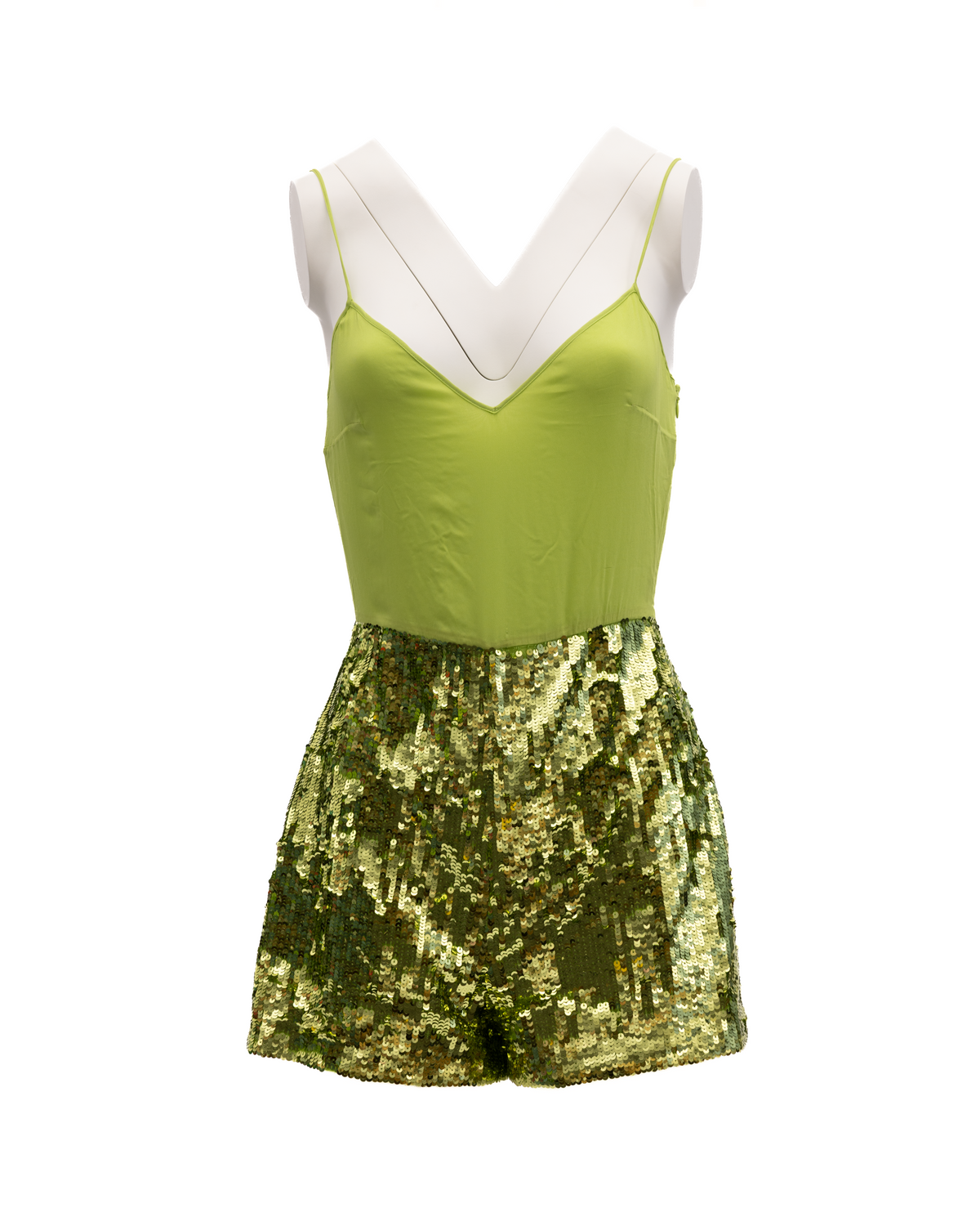 Valentino Garavani Women Green Sequin Women's Jumpsuit