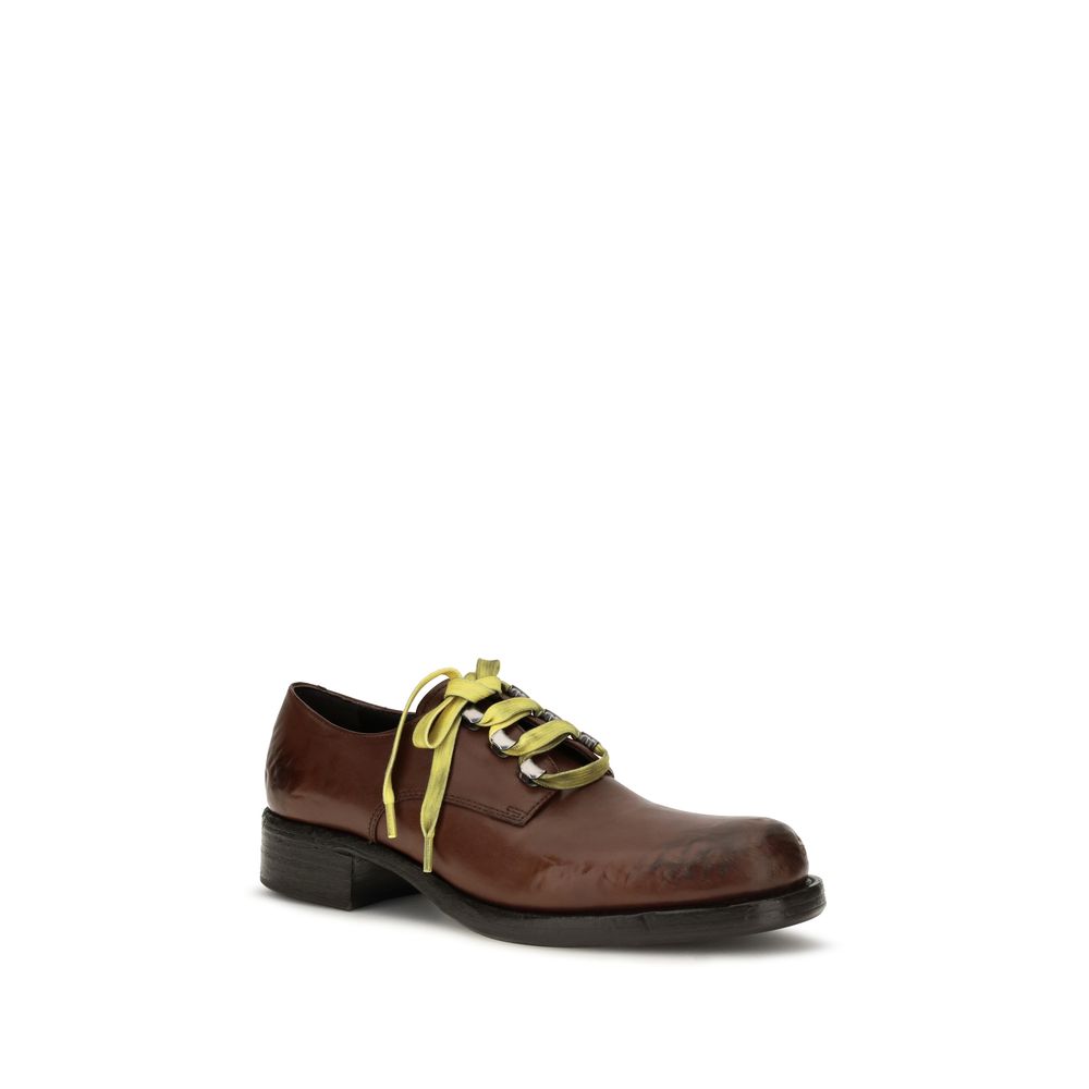 Prada Brown Calf Leather Bos Taurus Slip-On Women's Loafers
