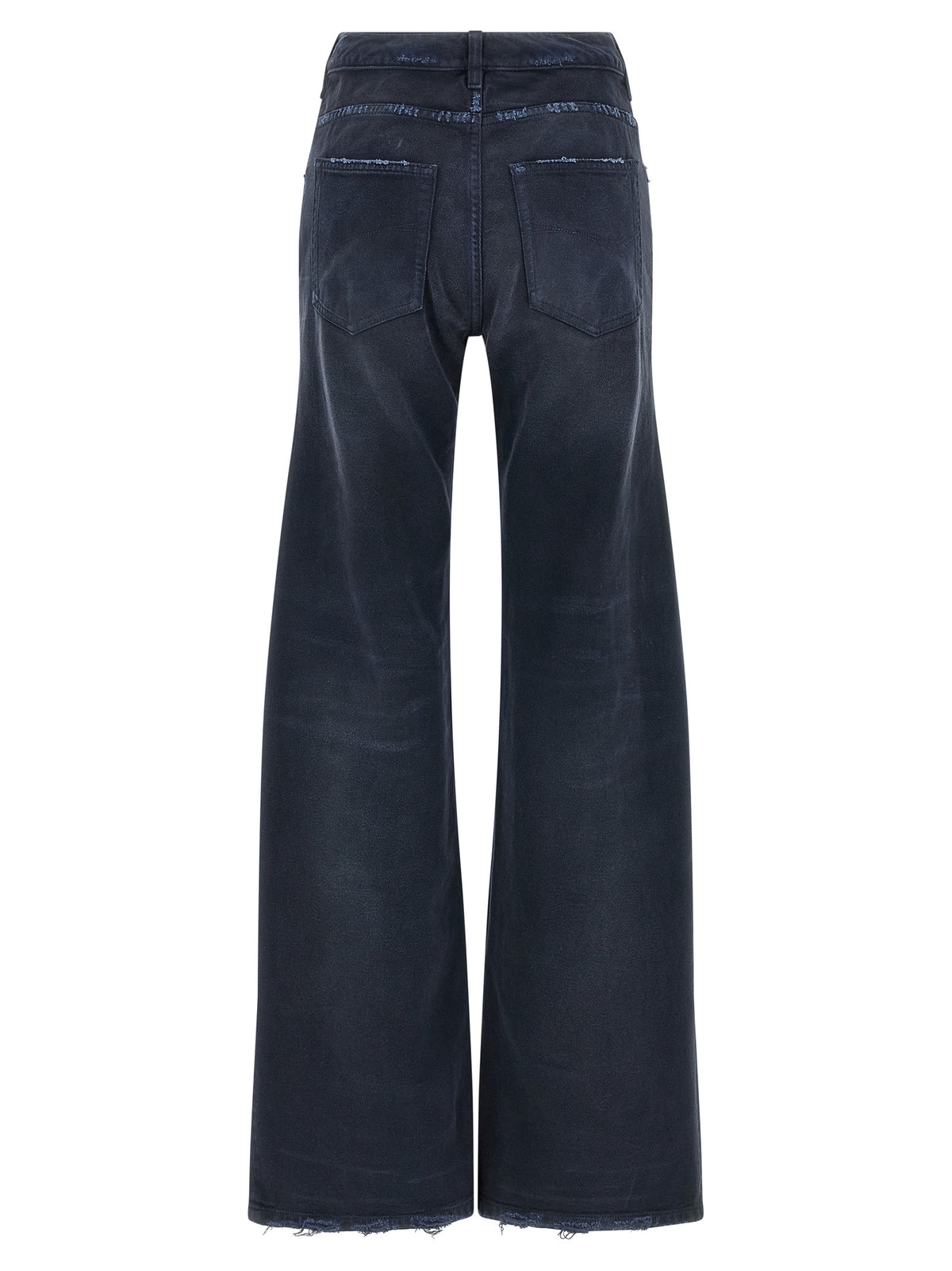 Balenciaga Blue Cotton Flared Women's Jeans