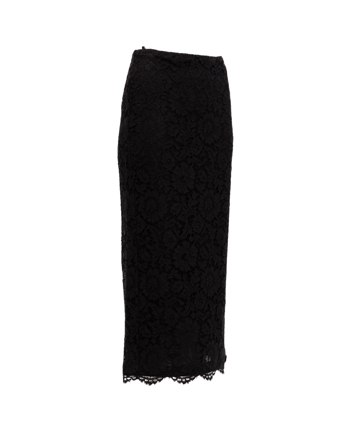 Valentino Garavani Women Black Lace Women's Skirt