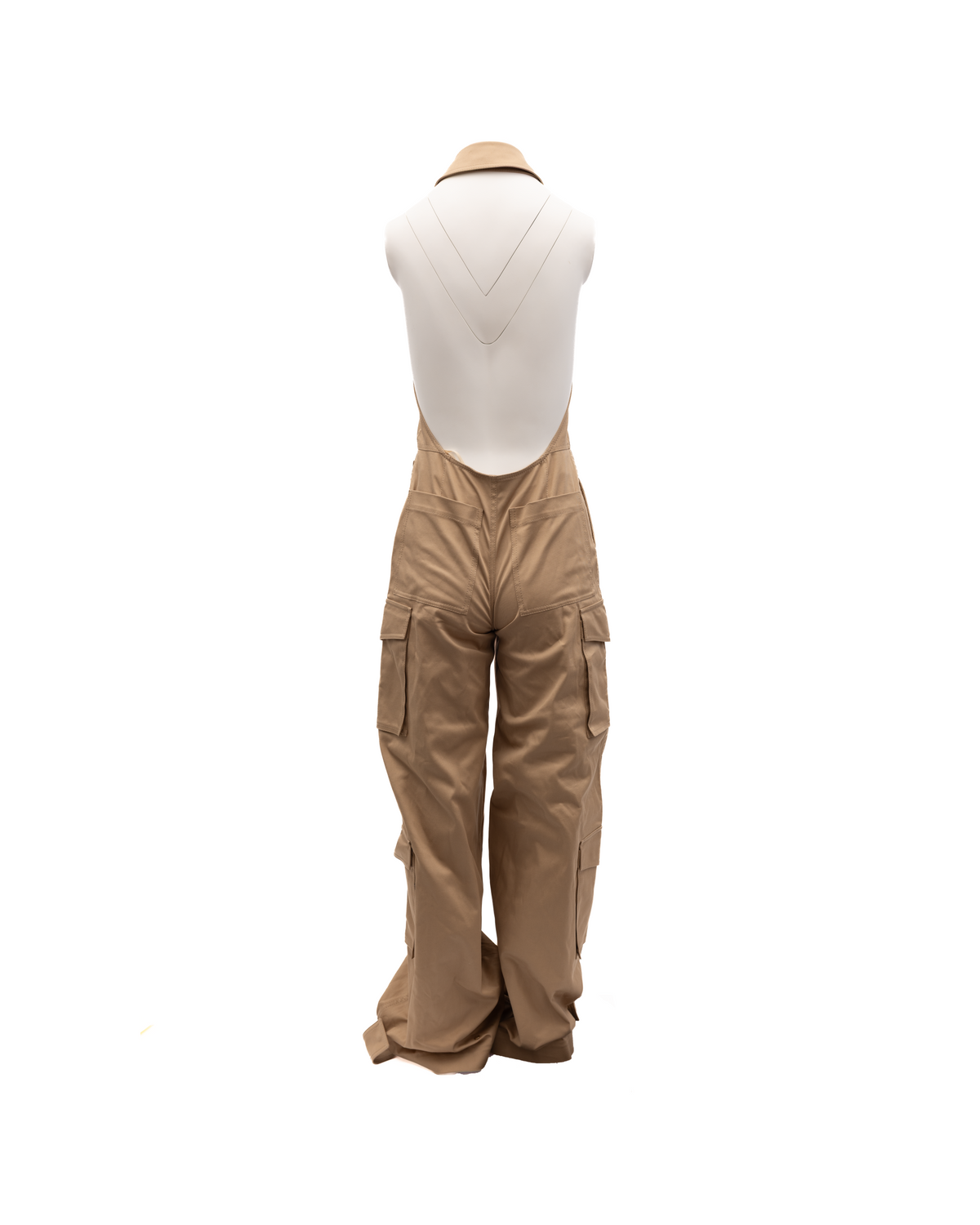 Valentino Garavani Women Beige Jumpsuit with an open Women's back