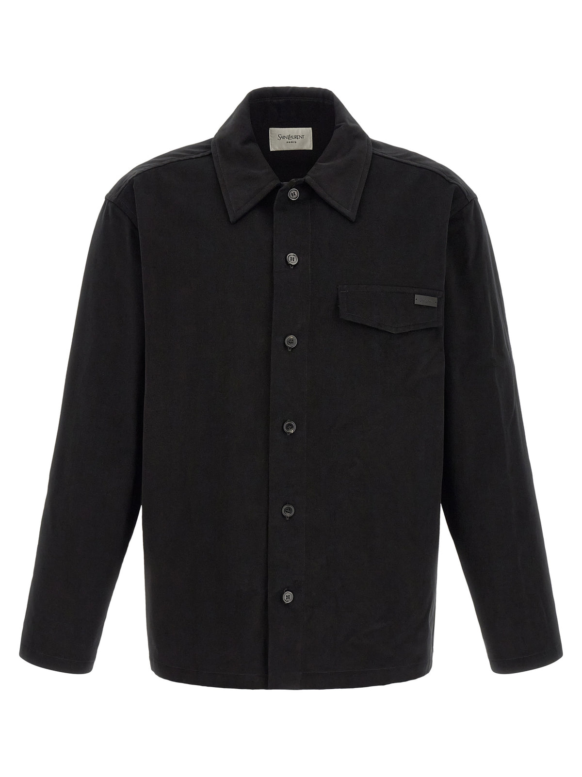 Saint Laurent Black Cotton Men's Blouse