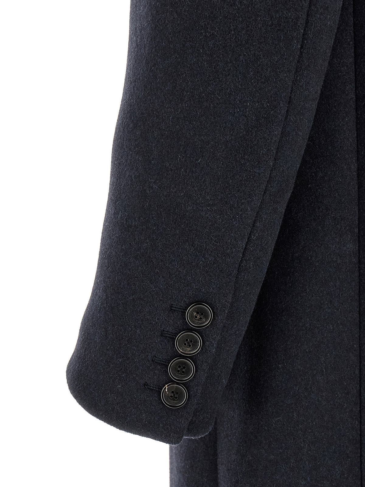 Saint Laurent Blue Wool Men's Coat