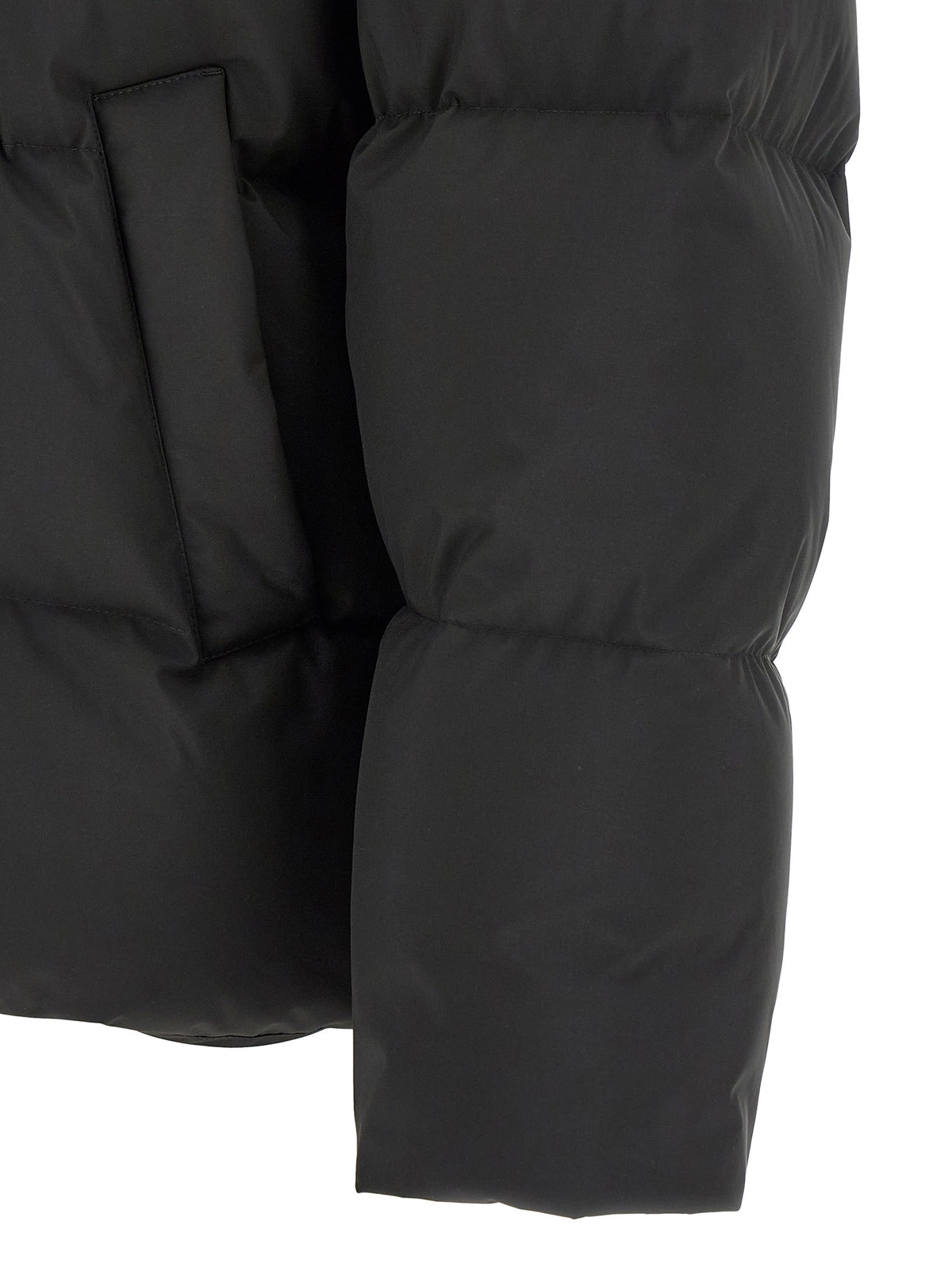 Saint Laurent Black Polyester Full-Length Men's Jacket