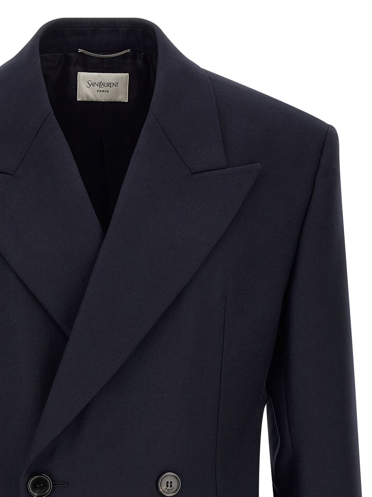 Saint Laurent Blue Wool Men's Blazer