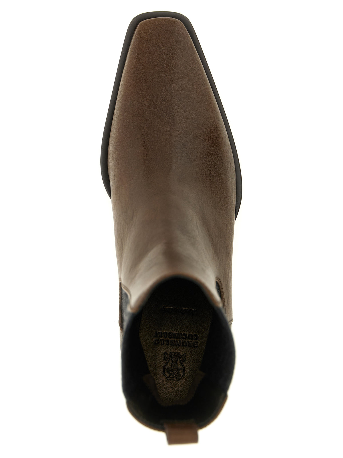 Brunello Cucinelli Brown Cowhide Chelsea Women's Boots