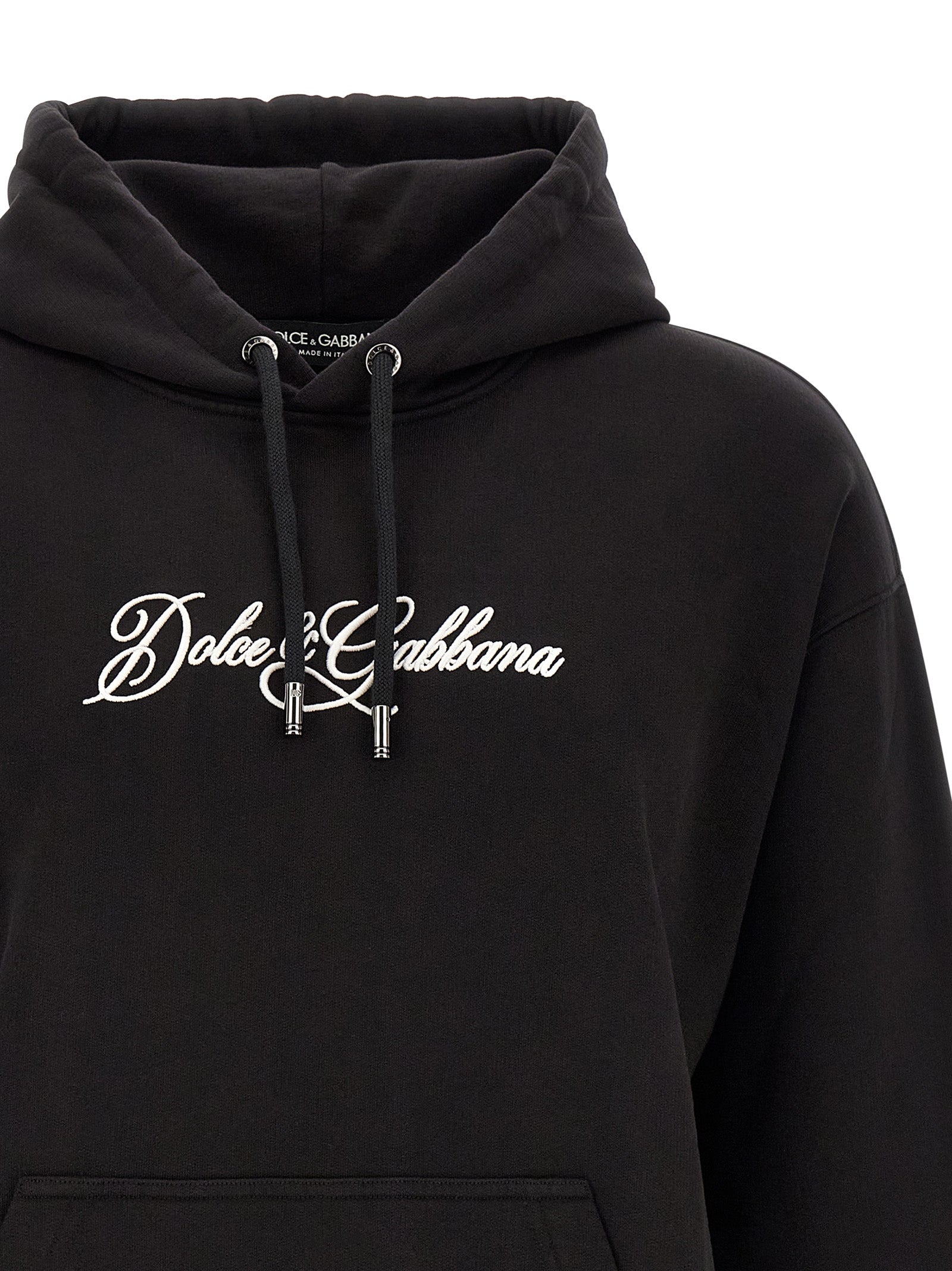 Dolce & Gabbana Black Cotton Men's Sweatshirt