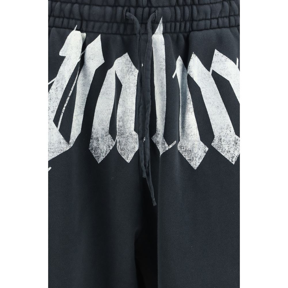 Palm Angels Gray Cotton Joggers (Workout Men's Pants)