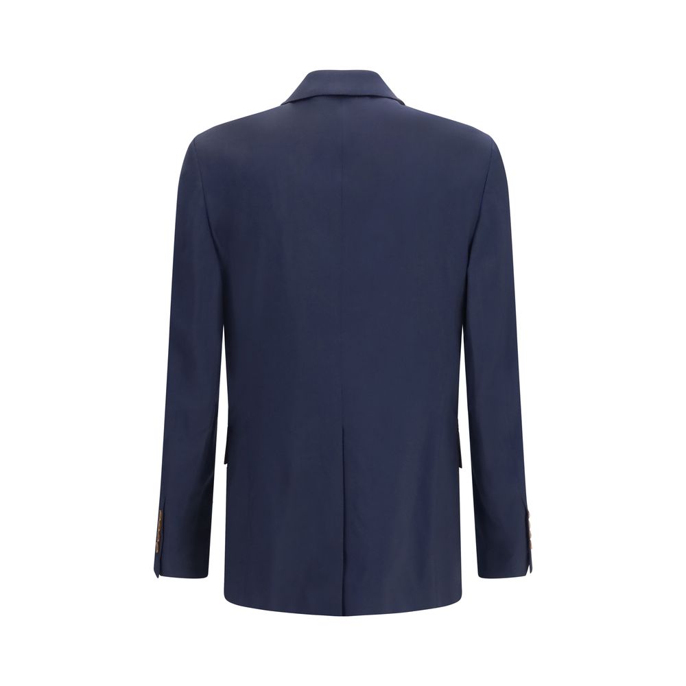 Vivienne Westwood Blue Wool Oves Aries Full-Length Men's Jacket