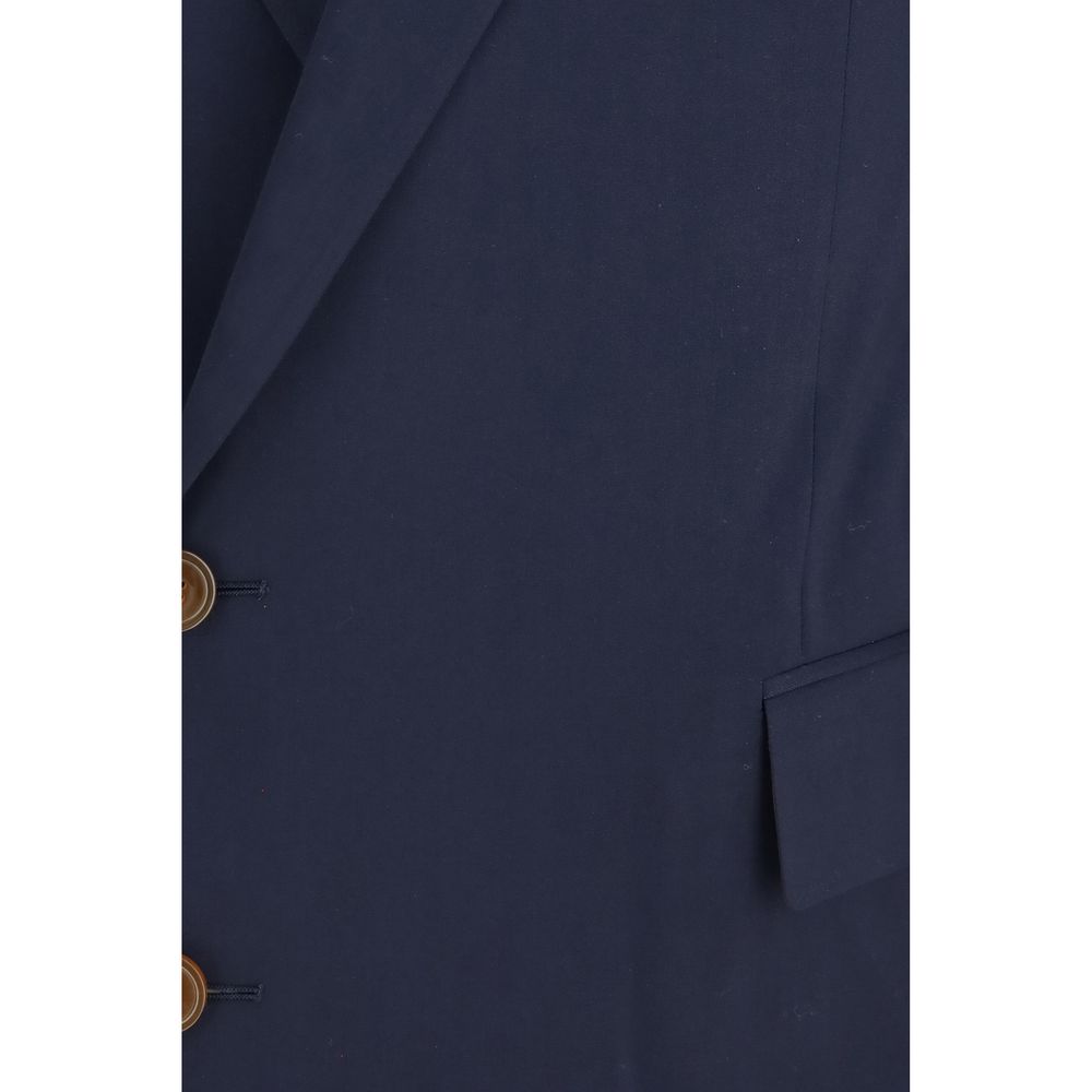 Vivienne Westwood Blue Wool Oves Aries Full-Length Men's Jacket