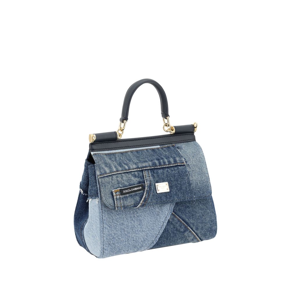 Dolce & Gabbana Blue Cotton Women's Handbag