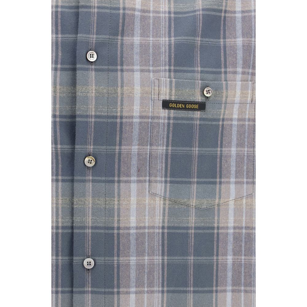 Golden Goose Multicolor Cotton Pattern Men's Shirt