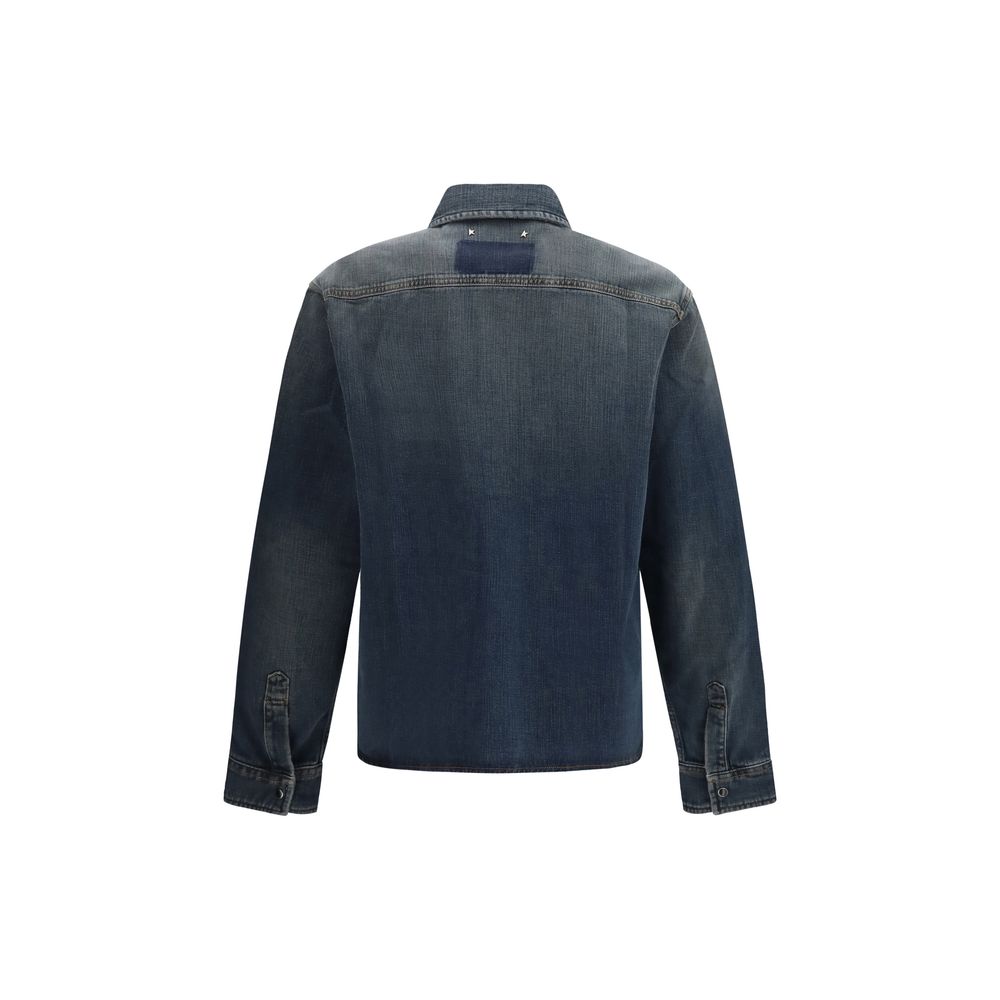 Golden Goose Blue Denim Men's Shirt