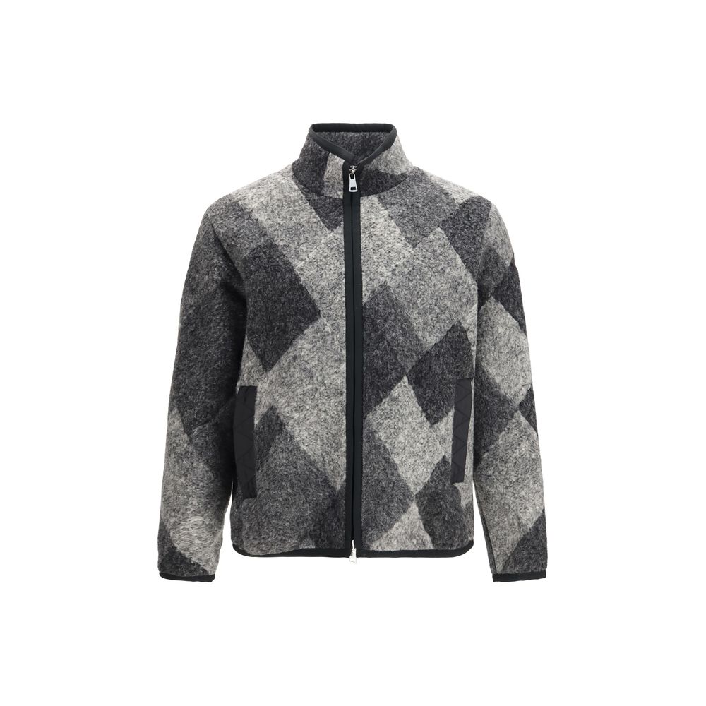 Moncler Gray Wool Oves Aries Men's Sweatshirt