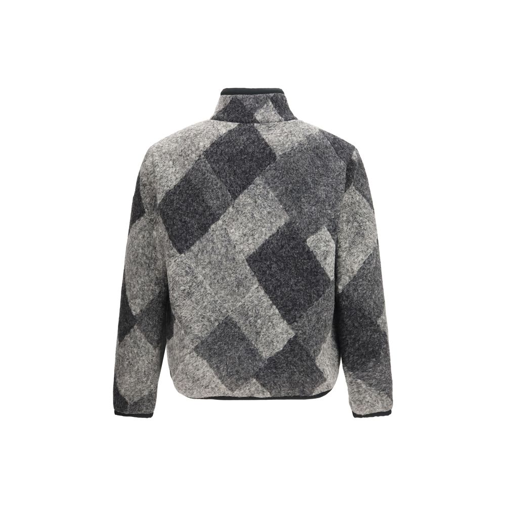Moncler Gray Wool Oves Aries Men's Sweatshirt