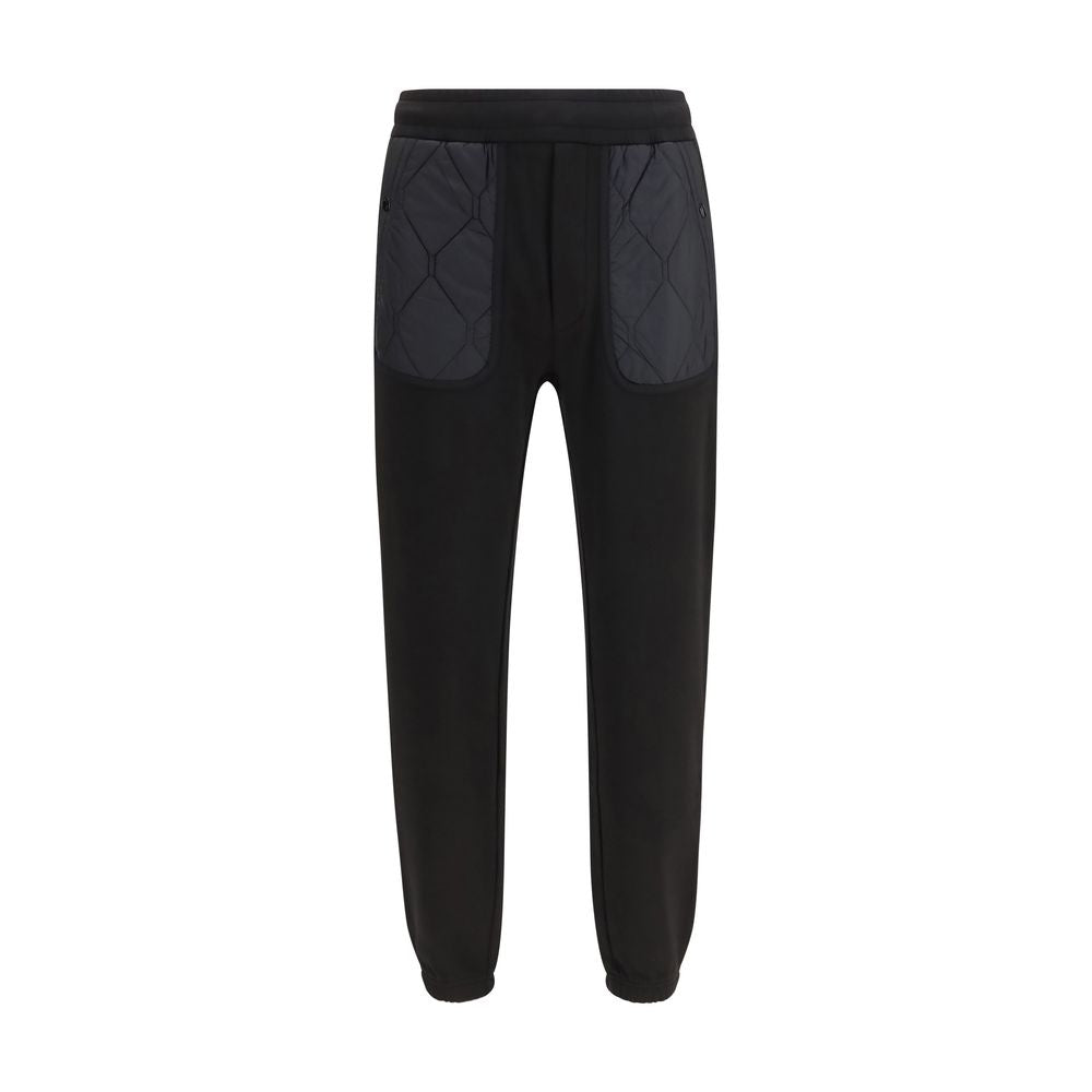 Moncler Black Cotton Athletic Men's Pants