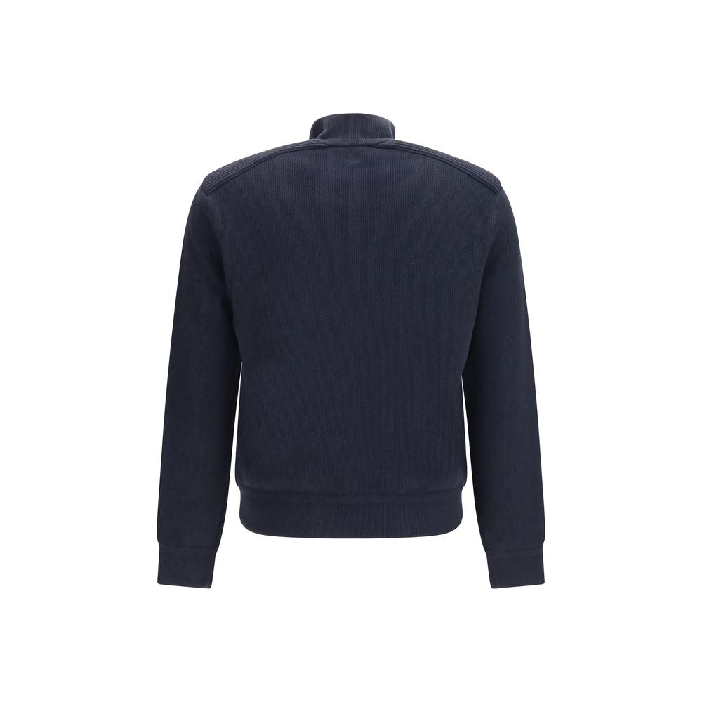 Moncler Blue Wool Oves Aries Men's Sweatshirt