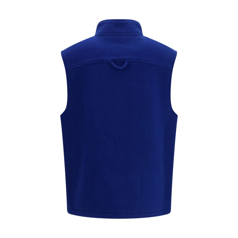 RIER Blue Wool Oves Aries Sleeveless Women's Jacket