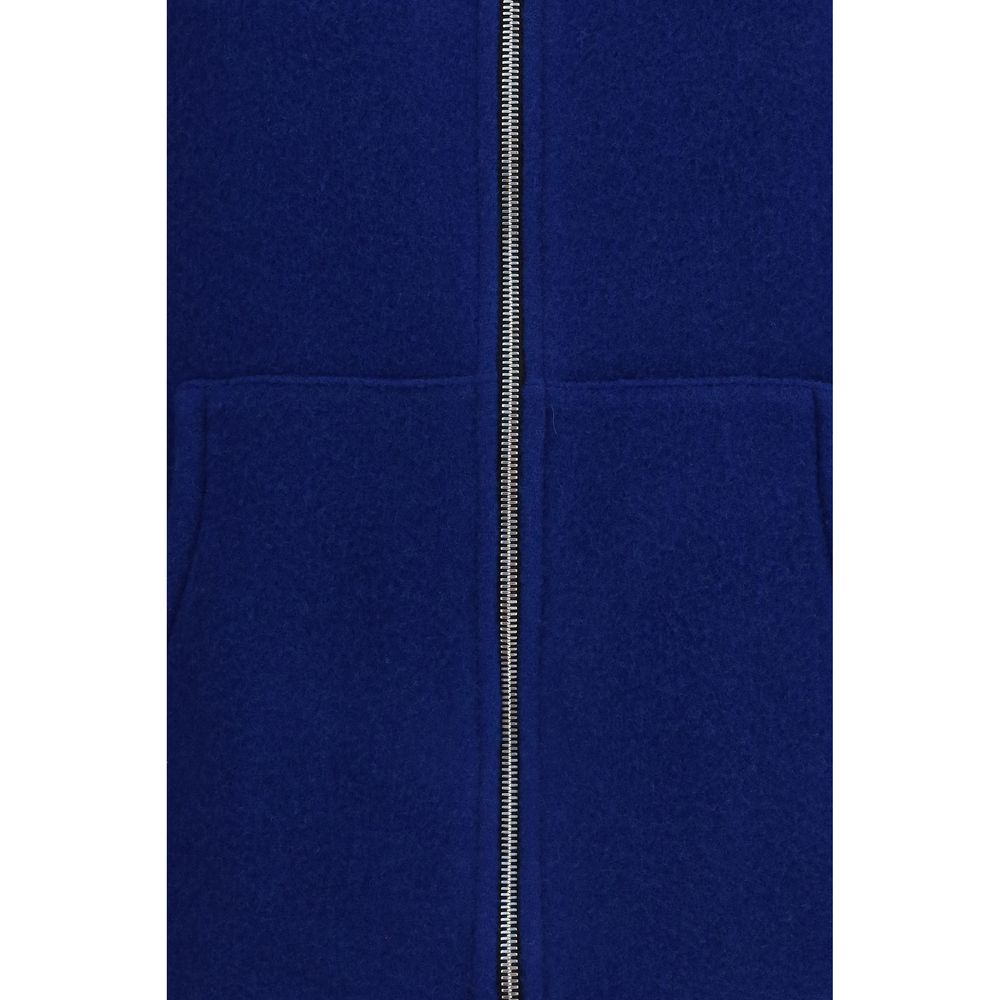 RIER Blue Wool Oves Aries Sleeveless Women's Jacket