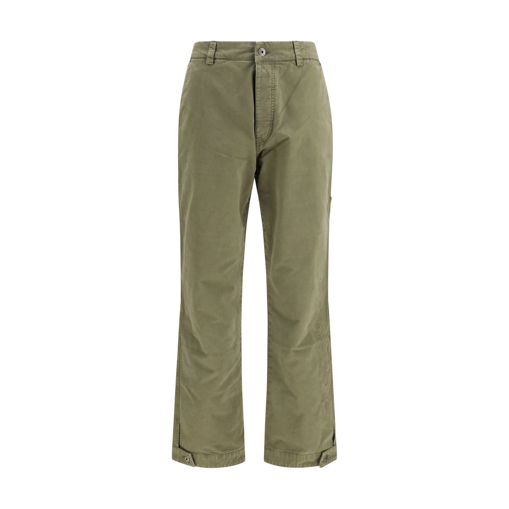 Off-White Bicolor Cotton Casual Men's Pants