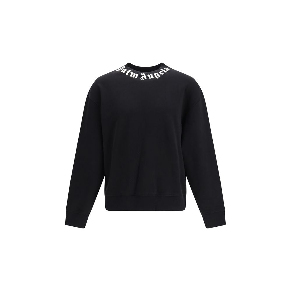 Palm Angels Black Cotton Men's Sweatshirt
