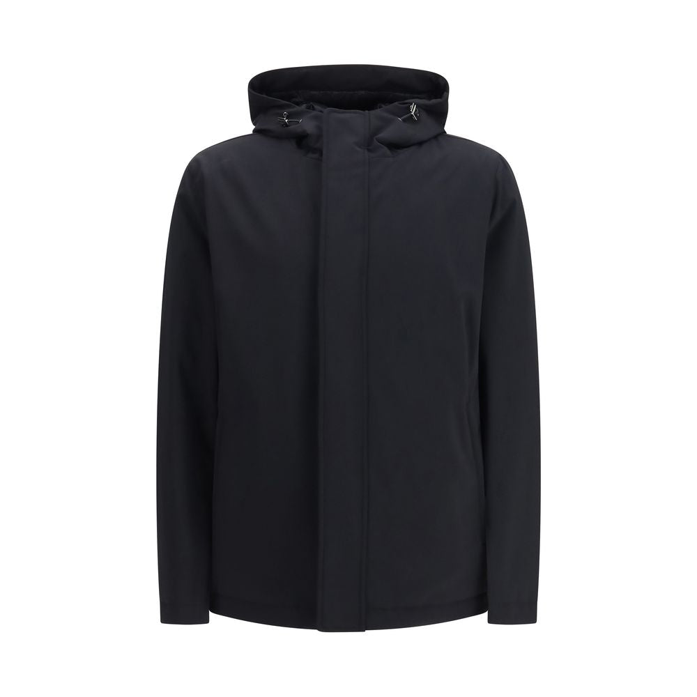 Herno Black Polyester Shell Men's Jacket