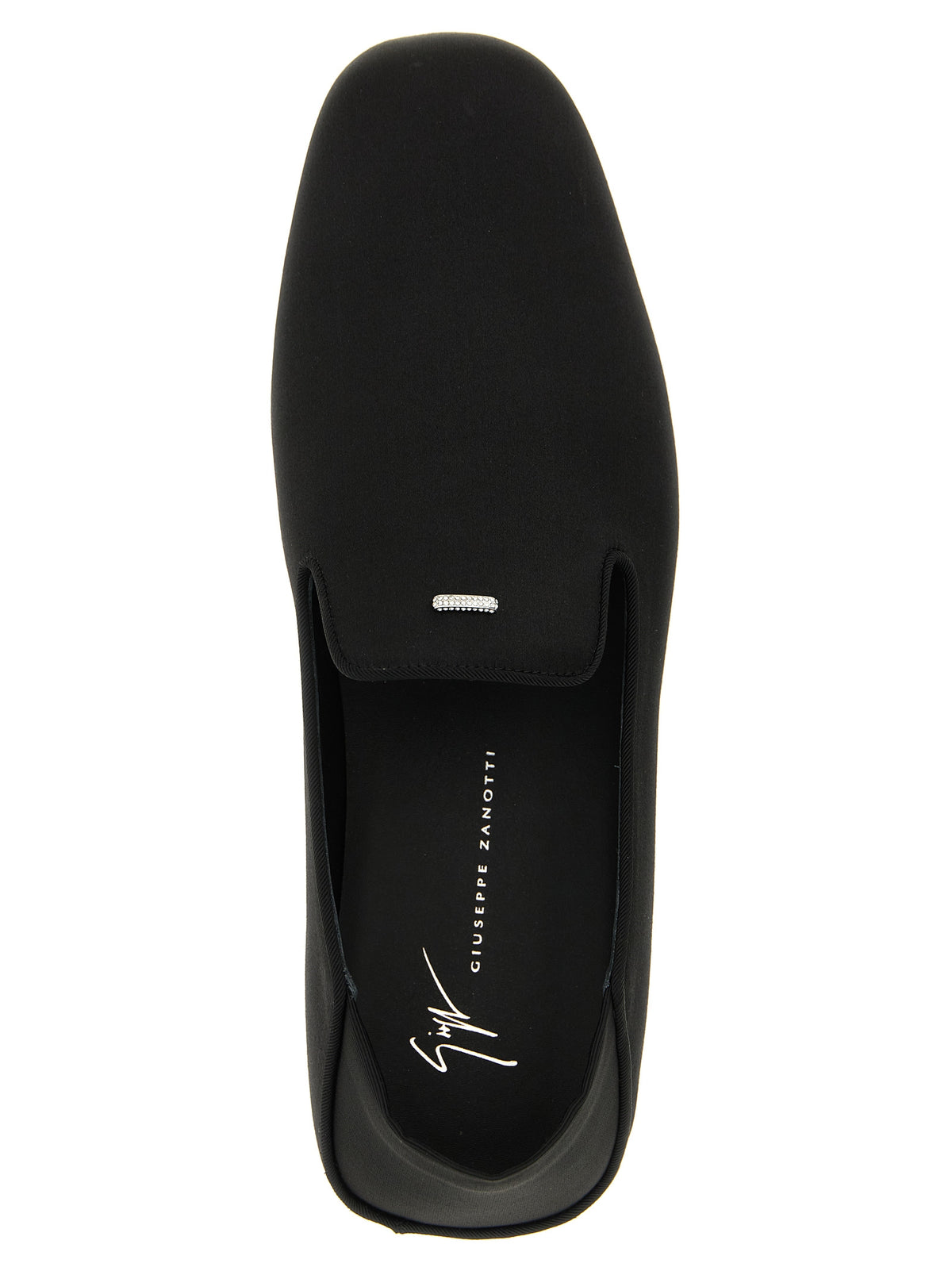 Giuseppe Zanotti Black Viscose Slip-On Men's Loafers
