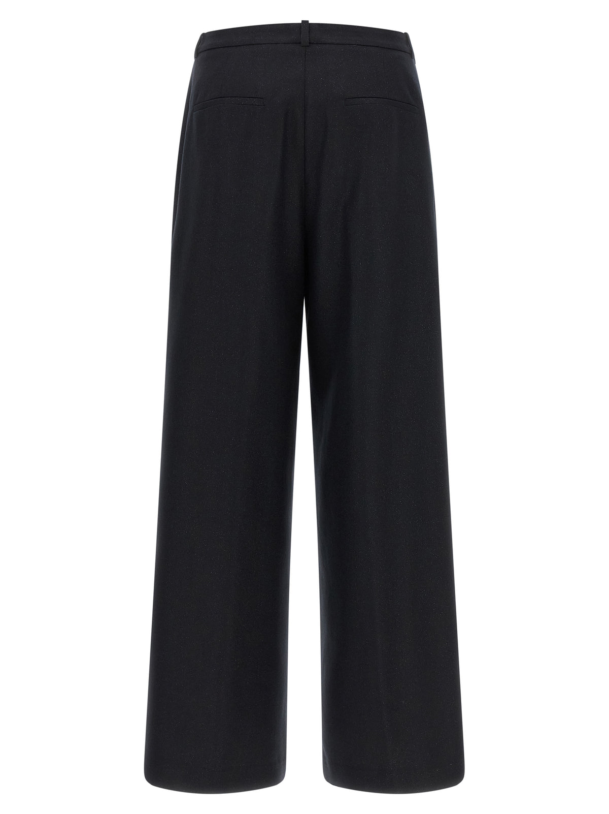 Peserico Blue Virgin Wool Casual Women's Pants