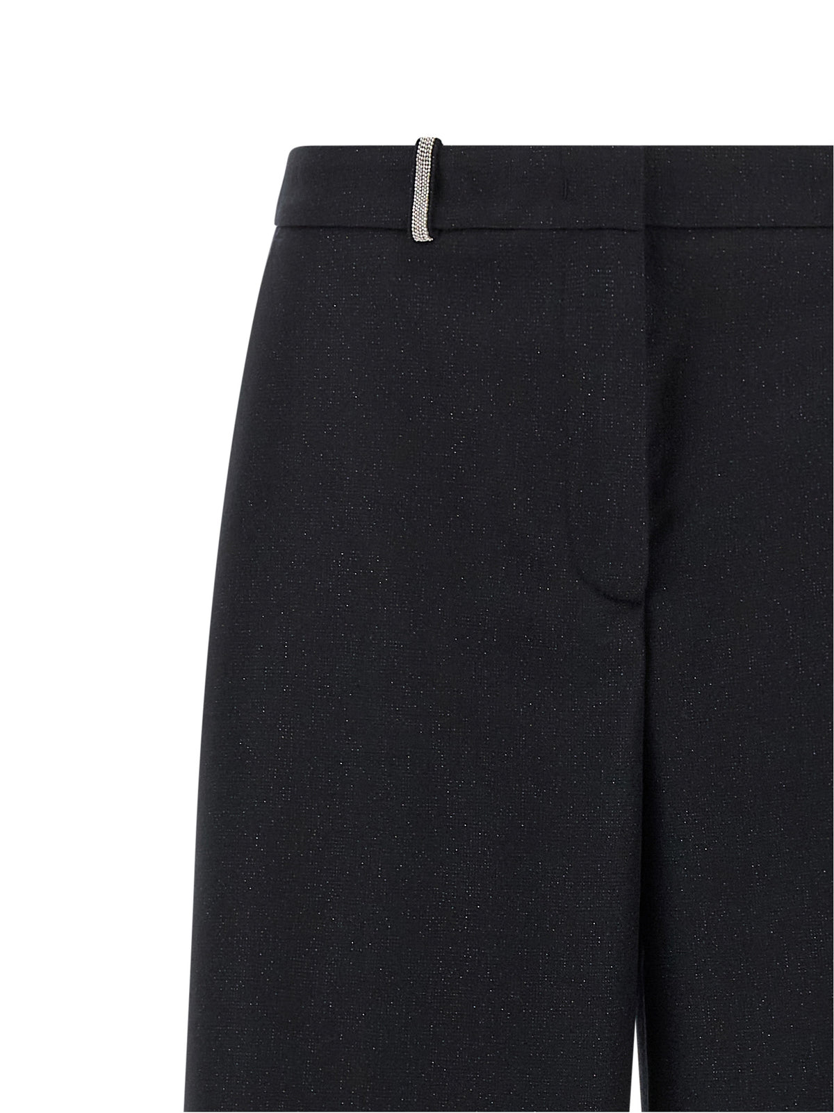 Peserico Blue Virgin Wool Casual Women's Pants