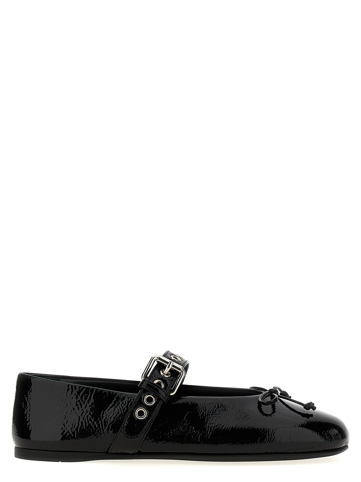 Miu Miu Black Calfskin Ballet Women's Flats